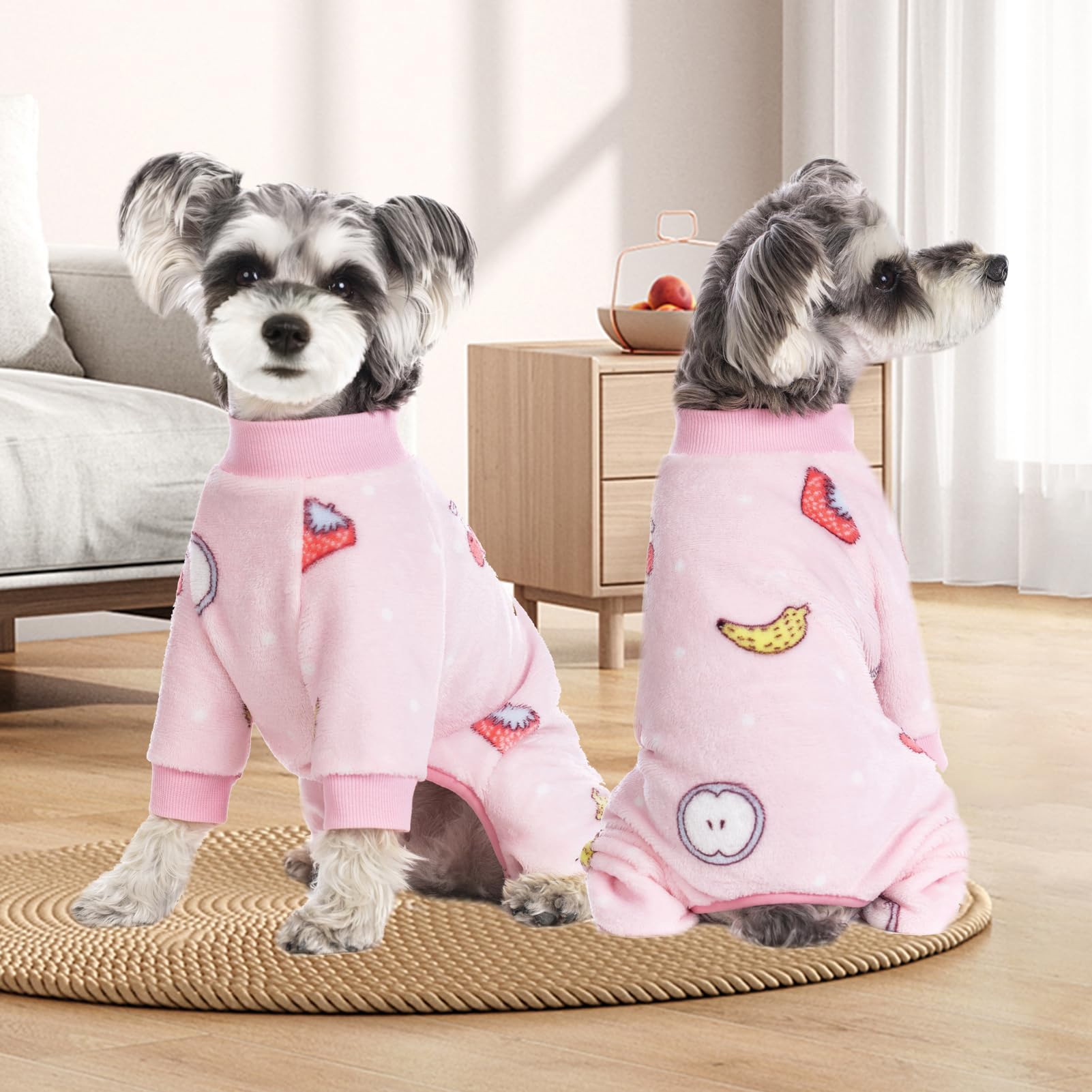 Dog Pajamas For Small Dogs, Winter Dog Onesie, Warm Velvet Puppy Jumpsuit, Doggies Bodysuits, Girl Boy Dog Winter Clothes For Ch