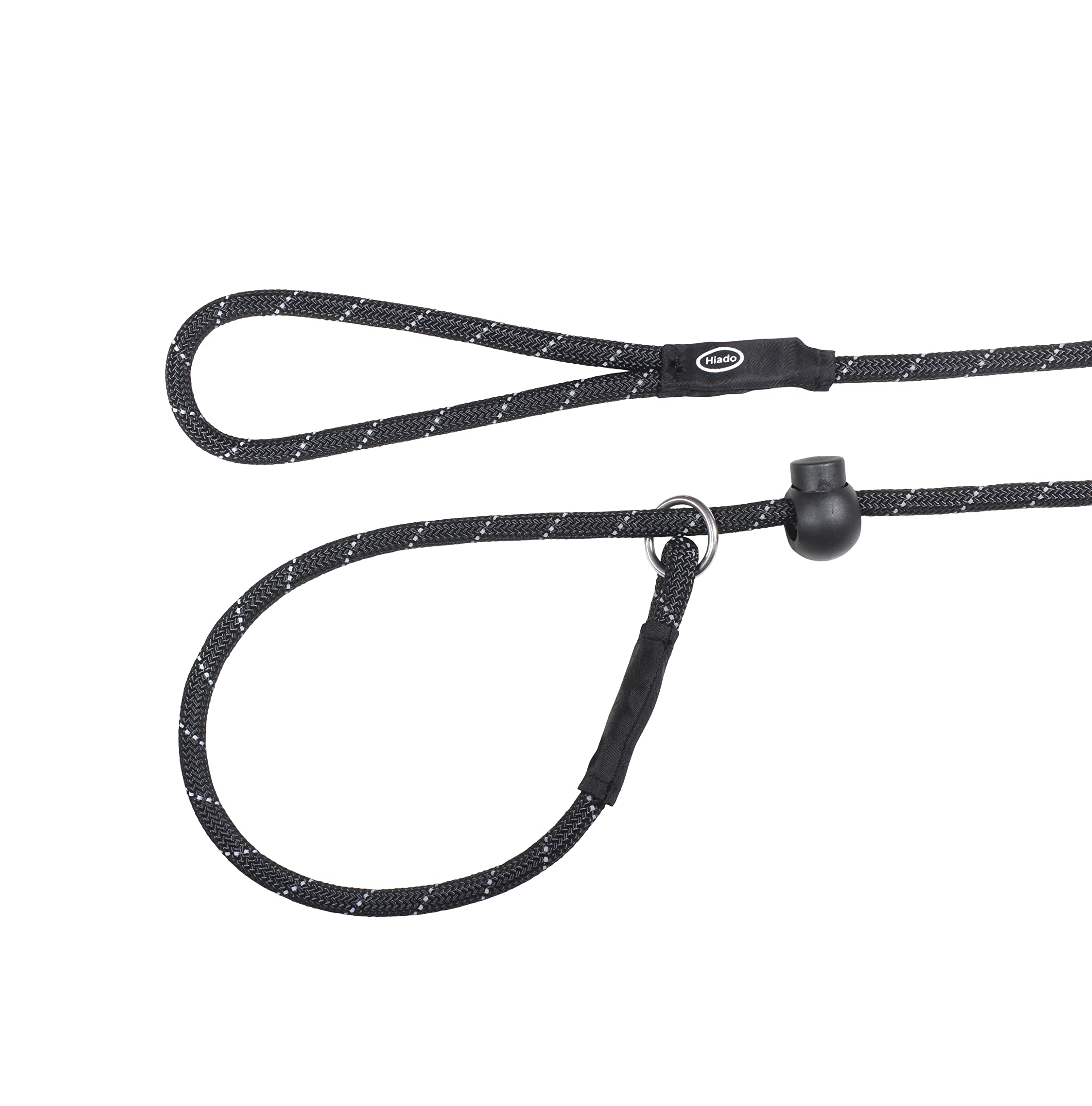 Hiado Slip Lead Dog Leash Reflective With Stopper Loop Rope Training No Pull For Small Medium Large Dogs 5Ft Black