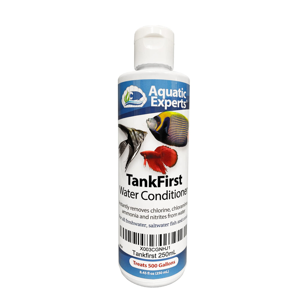 Tankfirst Complete Aquarium Water Conditioner - Fish Water Conditioner, Instantly Removes Chlorine, Chloramines, Ammonia And Nitrites From Fish Tanks (Regular 250 Ml - Treats 500 Gallons)