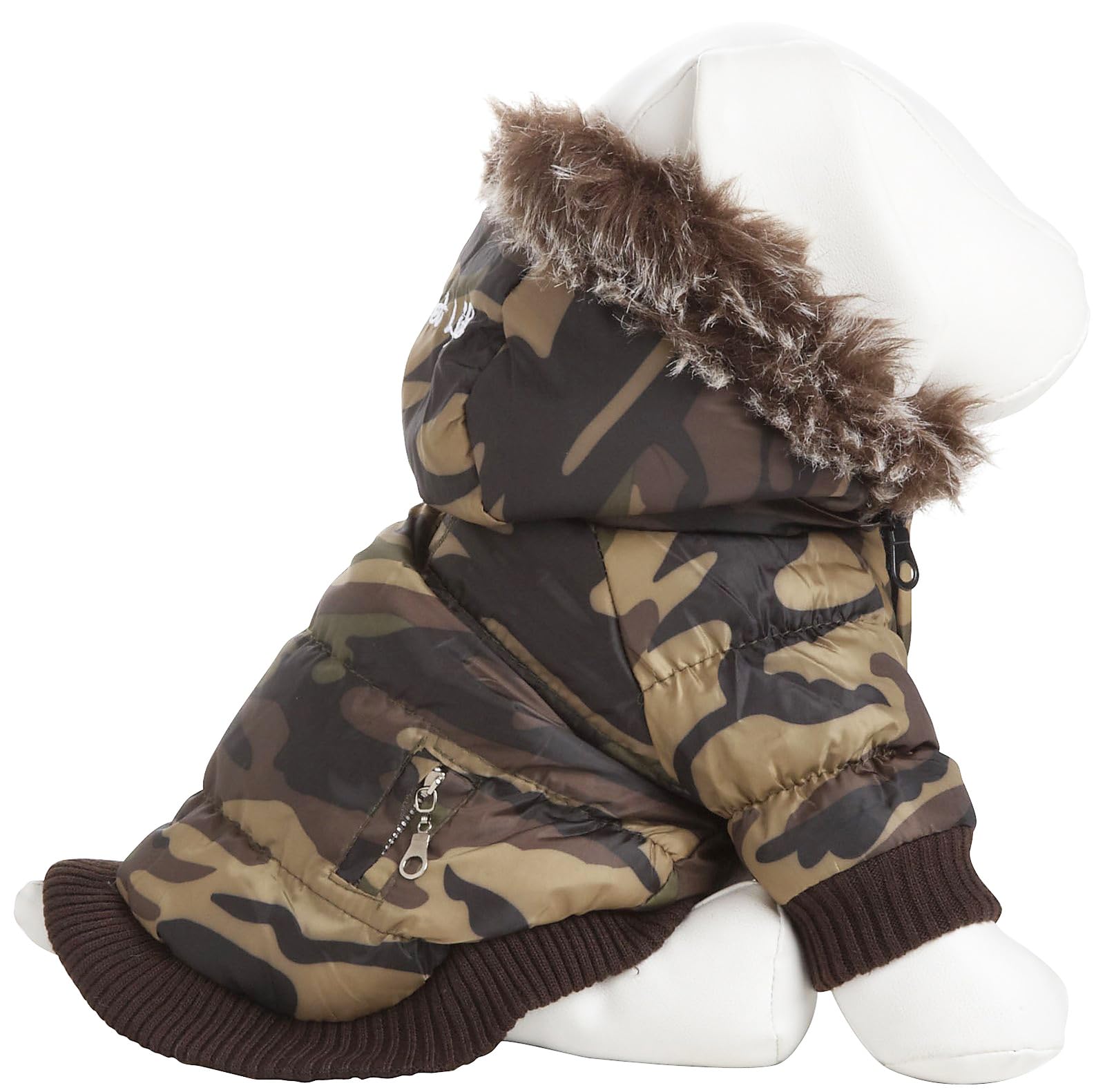 Pet Life  Classic Metallic Fashion Winter Pet Dog Coat Jacket Parka with 3M Insulation and Removable Hood