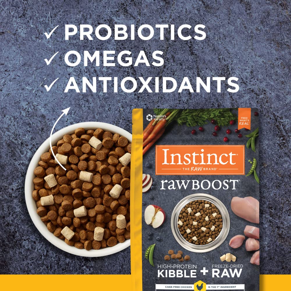 Instinct Raw Boost Grain Free Recipe with Real Chicken Natural Dry Dog Food, 21 lb. Bag