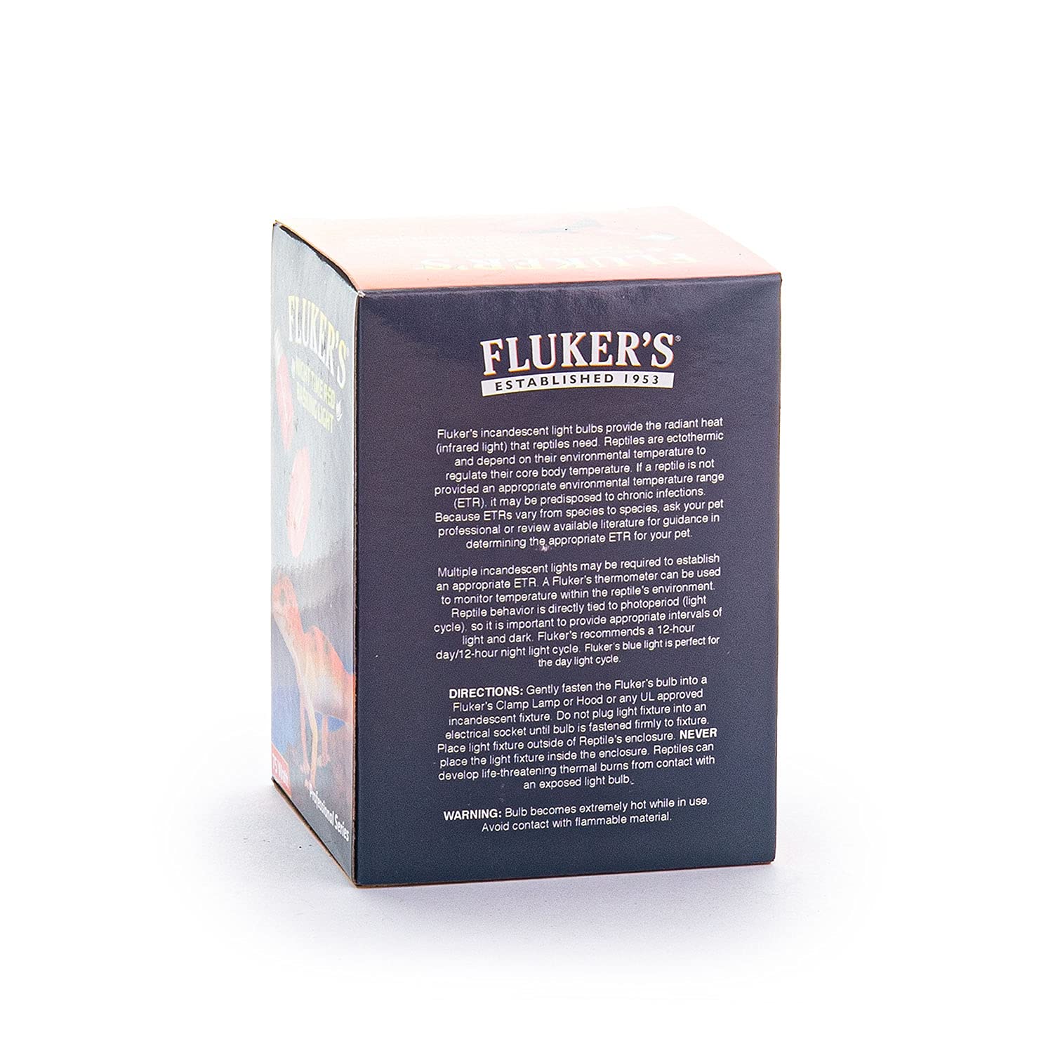 Fluker'S Night Time Red Basking Spotlight, Infrared Heat Lamp For Reptiles, 75 Watt