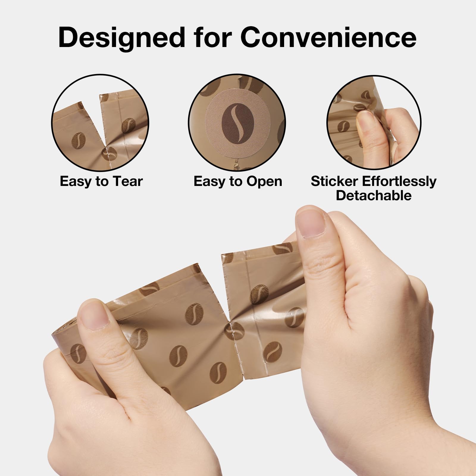 VETRESKA Coffee Scented Dog Poop Bags - 540 Count, Leak Proof, Extra Thick, 9 x 13 Large Waste Bags for Dogs & Cats - 36 Rolls