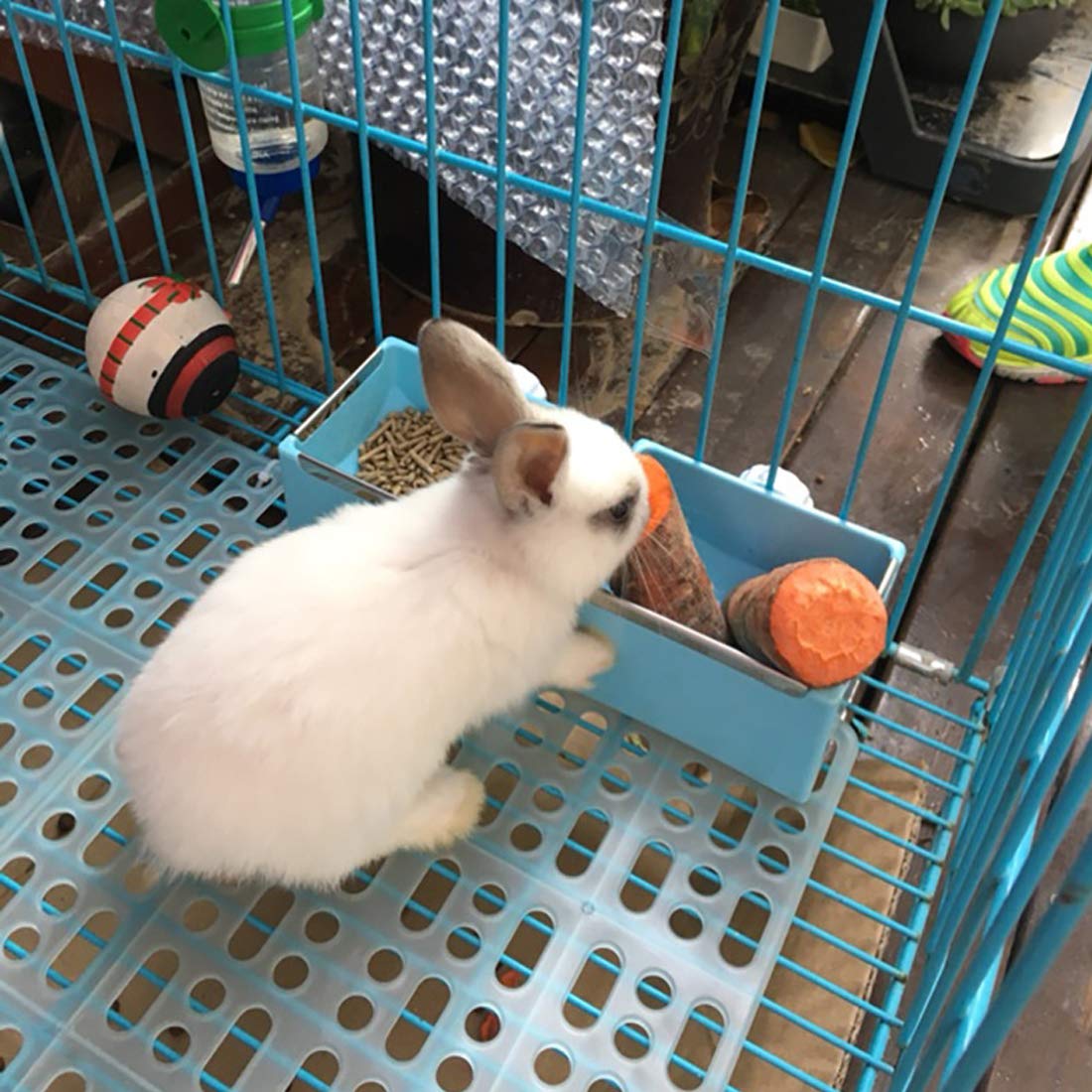 Hamiledyi 4 Pcs Rabbit Cage Mats Small Animal Plastic Feet Pads Floor Mat For Pet Cats Dogs Bunny Hamster Rat Chinchilla Guinea Pig