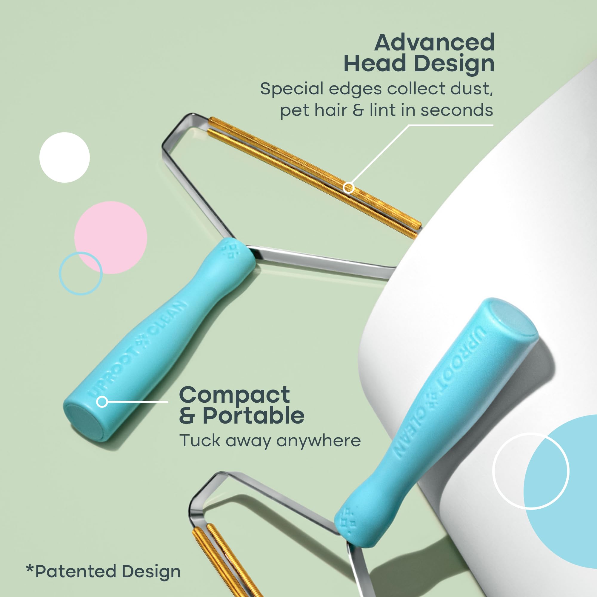 Uproot Cleaner Pro Pet Hair Removal Tool - Special Dog Hair Remover Multi Fabric Edge And Carpet Rake By Uproot Clean - Cat Fur Remover For Couch, Pet Towers, Rugs, Cat Mats And Trunks & Much More