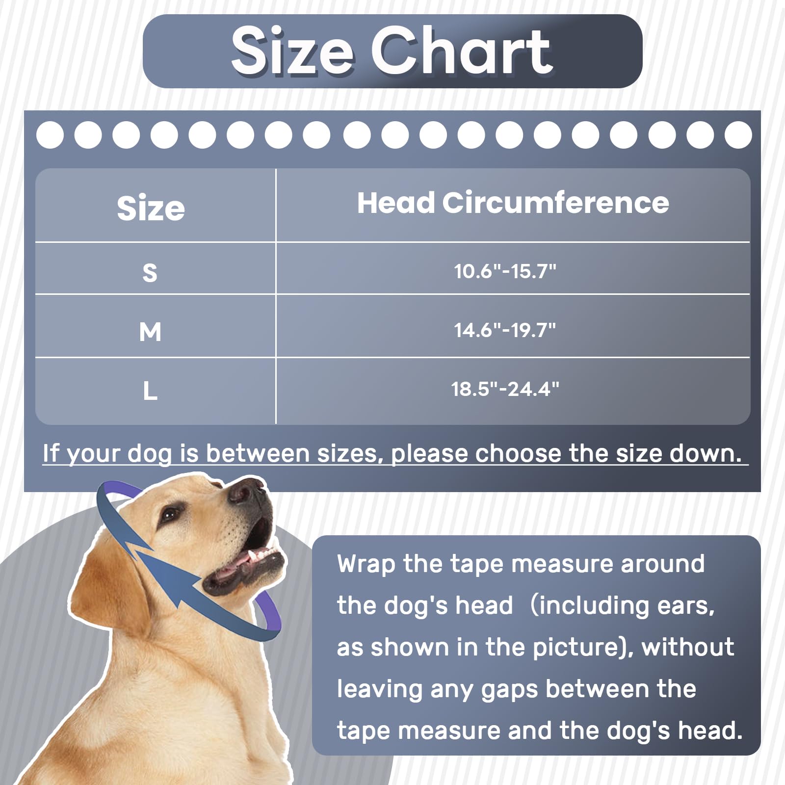 Nanaki Dog Calming Hoodie No Shake Ear Wraps For Dogs, Adjustable Head Protection Cover Doggy Muffs Head Warp, Pet Hematoma Ear