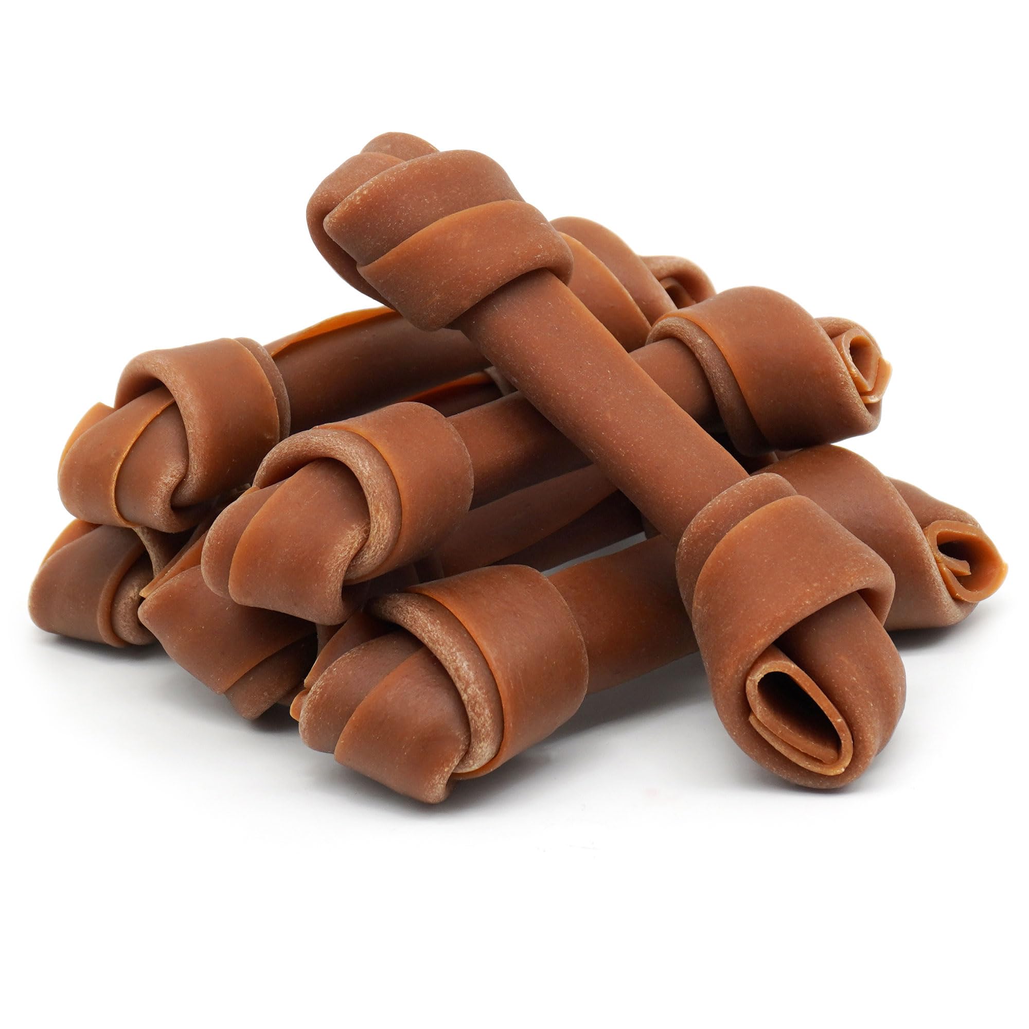 MON2SUN Rawhide Free Dog Treats, Peanut Butter Bones, 5 Inch 6 Count Chews for Small and Medium Dogs, Healthy Bones for Balanced