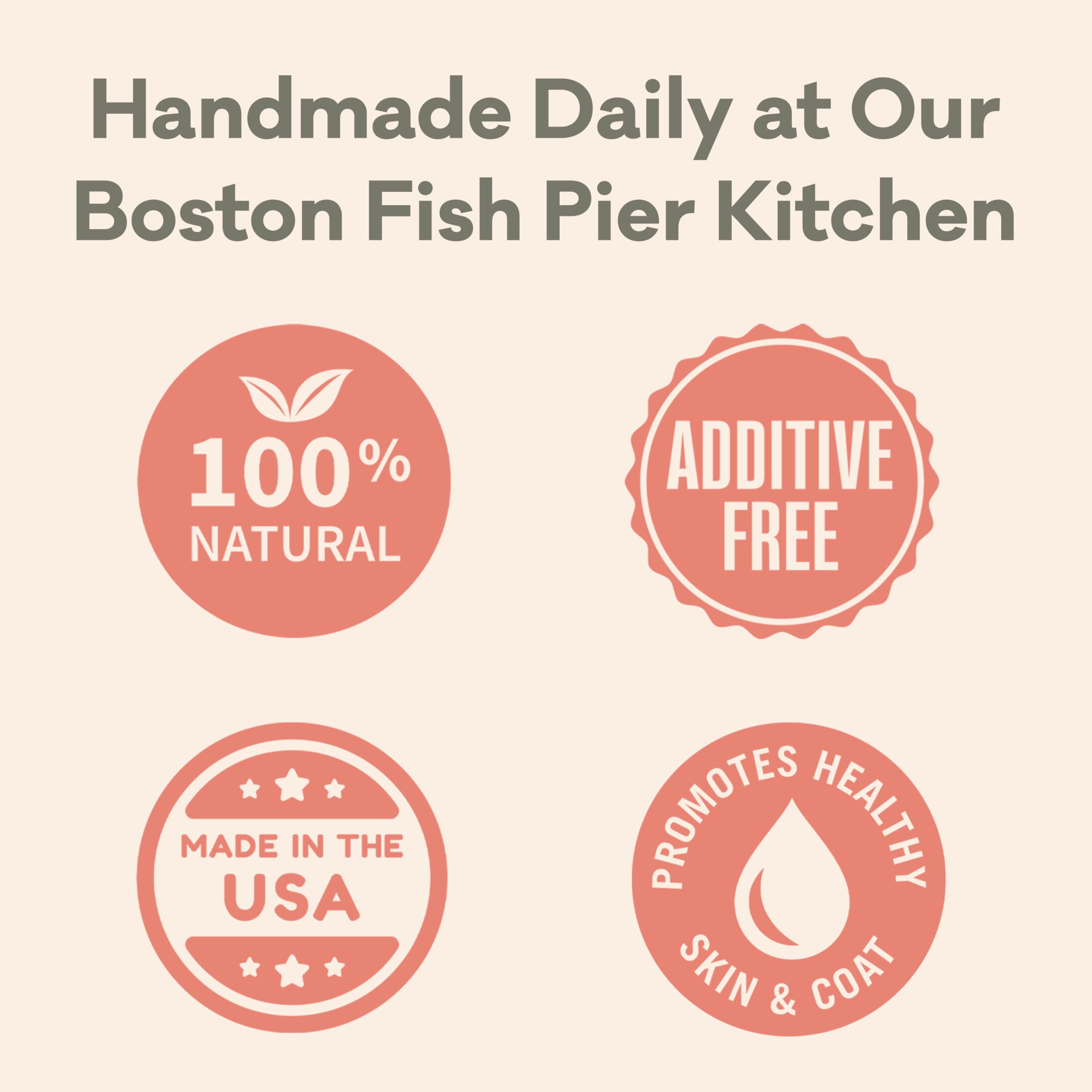 Polkadog Salmon Skins Shorties - All-Natural Dog Treats - Made in USA, Single Ingredient, Omega-3 Rich, Grain-Free & Hypoallerge