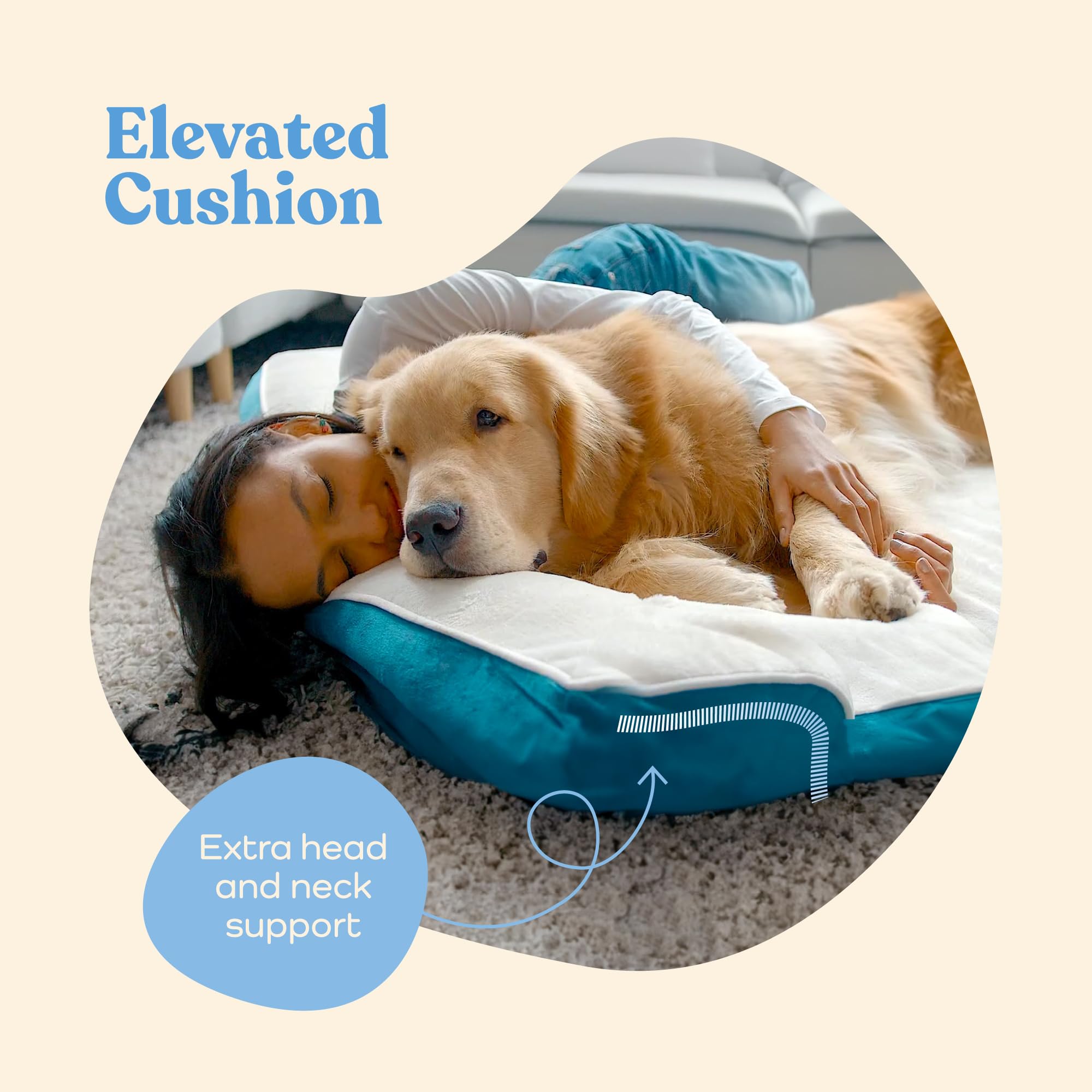 Orthopedic Sofa Dog Bed - Ultra Comfortable Dog Beds For Medium Dogs - Breathable & Waterproof Pet Bed- Egg Foam Sofa Bed With Extra Head And Neck Support - Removable Washable Cover & Nonslip Bottom.
