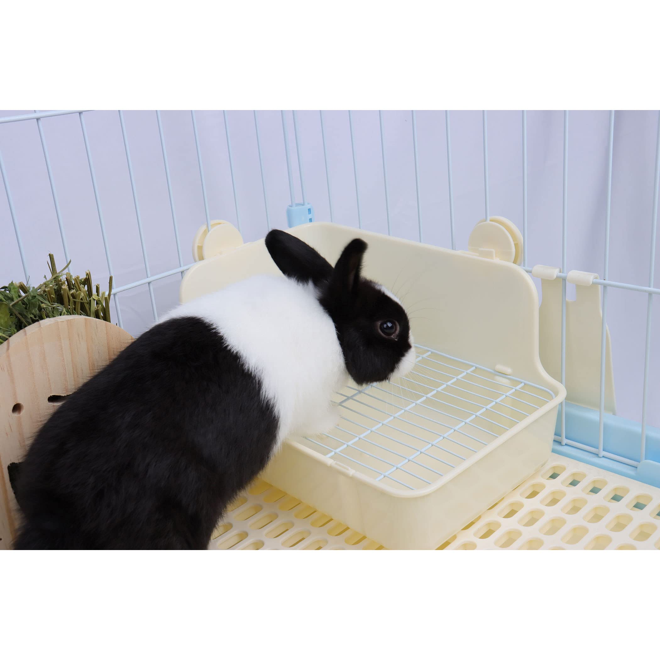 Rubyhome Potty Trainer Corner Litter Box Pet Pan Bedding Small Animal, Rabbit Hamster Guinea Pig Ferret Gerbil Chinchilla