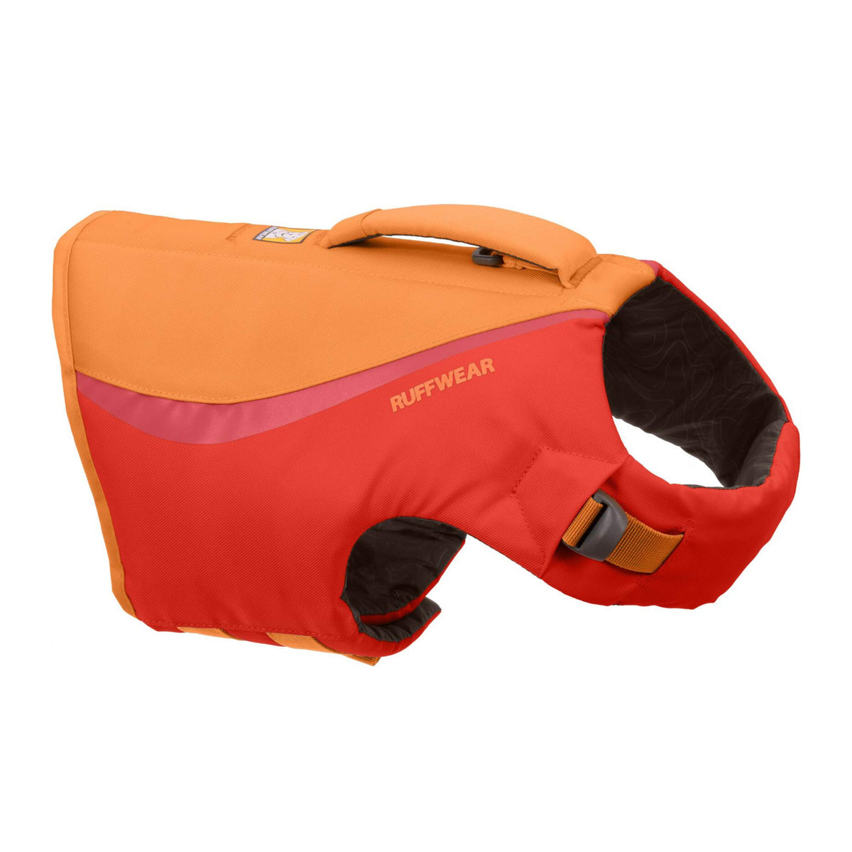 Ruffwear, Float Coat Dog Life Jacket, Swimming Safety Vest With Handle, Red Sumac, Medium