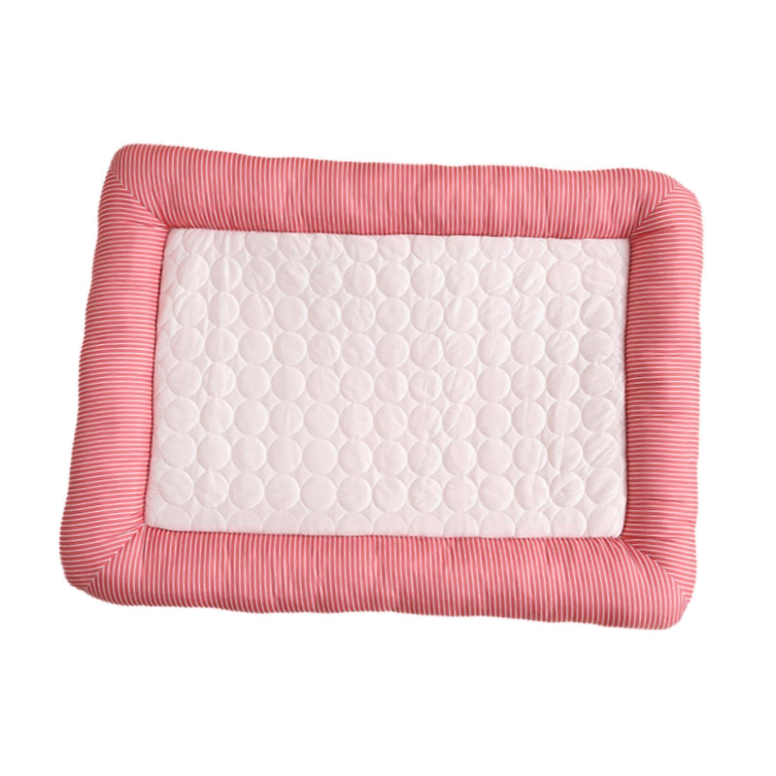 SHOPORA Pet Cooling Mat Washable Portable Lightweight ICY Silk Pet Sleeping Pad Pink | Pet Supplies | Dog Supplies | Beds