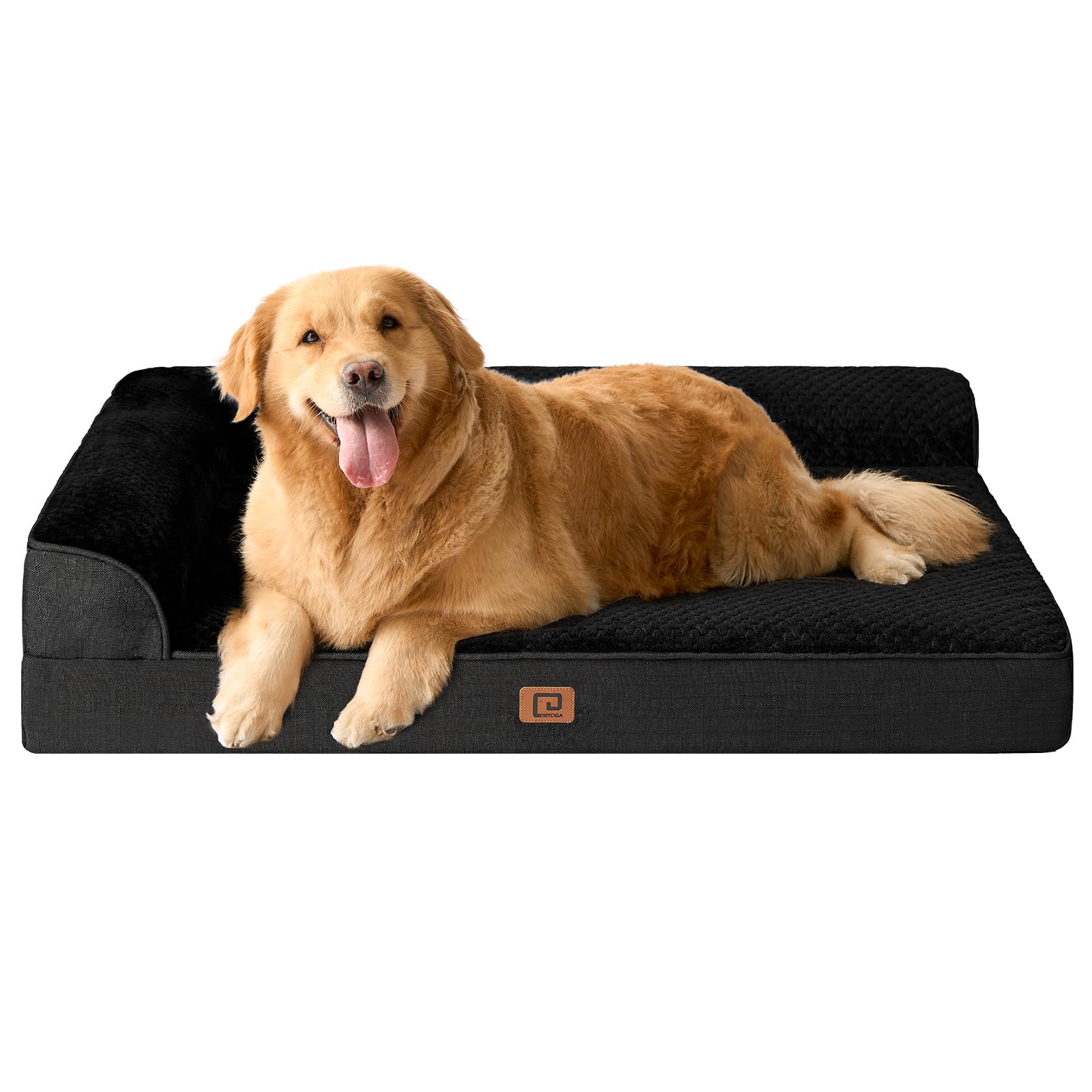 Eheyciga Memory Foam Dog Bed Xlarge Sized Dogs, Extra Large Dog Bed Orthopedic With Washable Removable Cover, Waterproof Xl Pet Bed Couch, 44X33X6 Inches, Black
