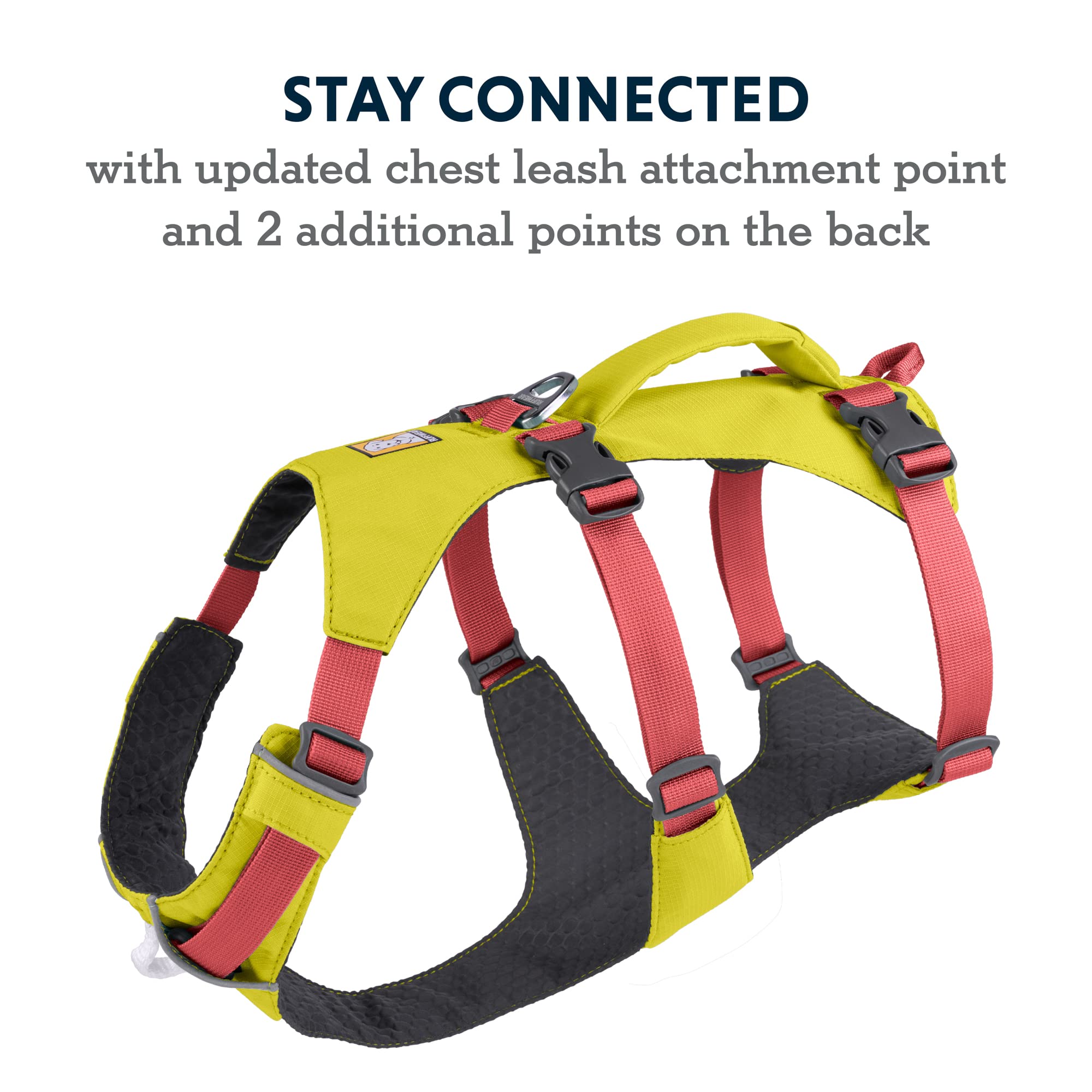 Ruffwear, Flagline Dog Harness, Lightweight Lift-And-Assist Harness With Padded Handle, Lichen Green, X-Small