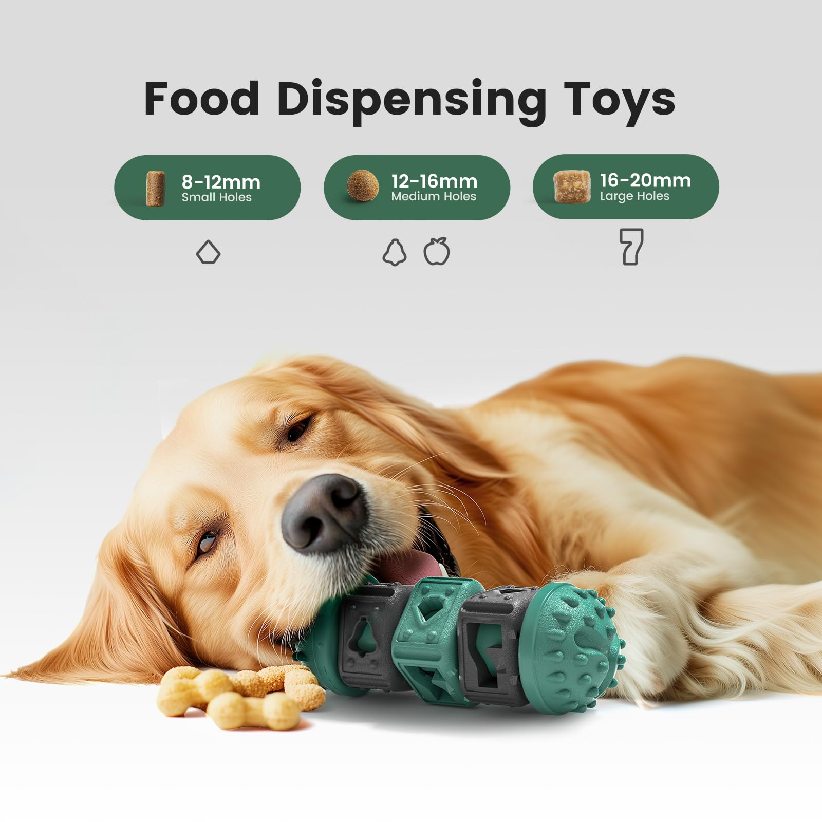 Gardner Pet Dog Puzzles, Treat Dispensing Dog Toys, Alternative to Slow Feeder Dog Bowls, Teeth Cleanning Dog Interactive Toys f