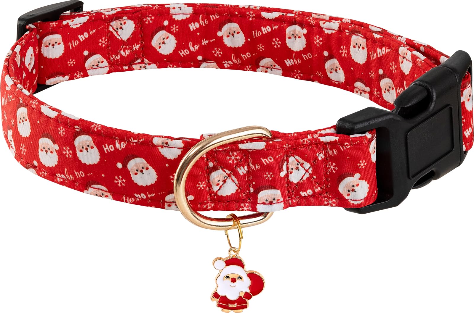 Prehai Red Christmas Dog Collar For Small Medium Large Dogs Special Design Cute Red Santa Claus Dog Collar For Girl Boy Dogs Sof