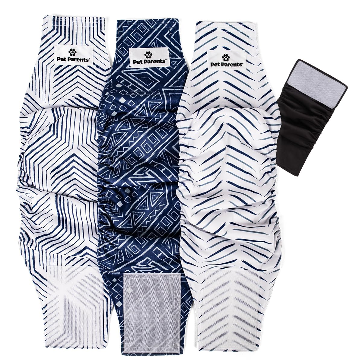 Pet Parents Premium Washable Belly Bands For Male Dogs & Extendrs, (3Pack) Of Male Dog Diapers & Male Dog Belly Bands, Color: Kahuna, Size: Extra Large Dog Diapers Male