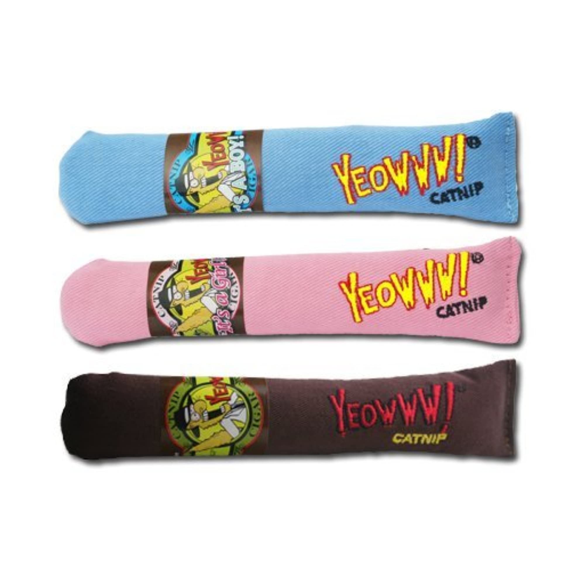 Yeowww! Cigar 3 Pack 100% Organic Catnip Cigar Toys