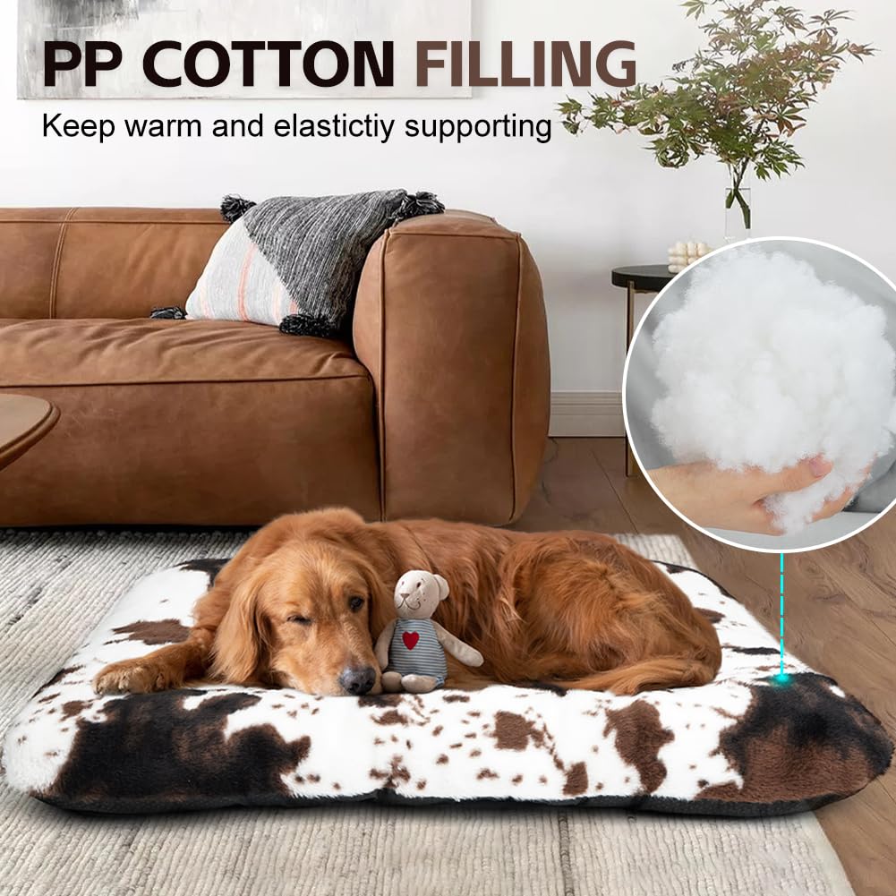 Uligota Dog Bed Crate Pad Pet Cushion Crate Mat Puppy Bed For Small Dogs Soft Fluffy Kennel Pad For Dog Crate, Anti-Slip Comfy S