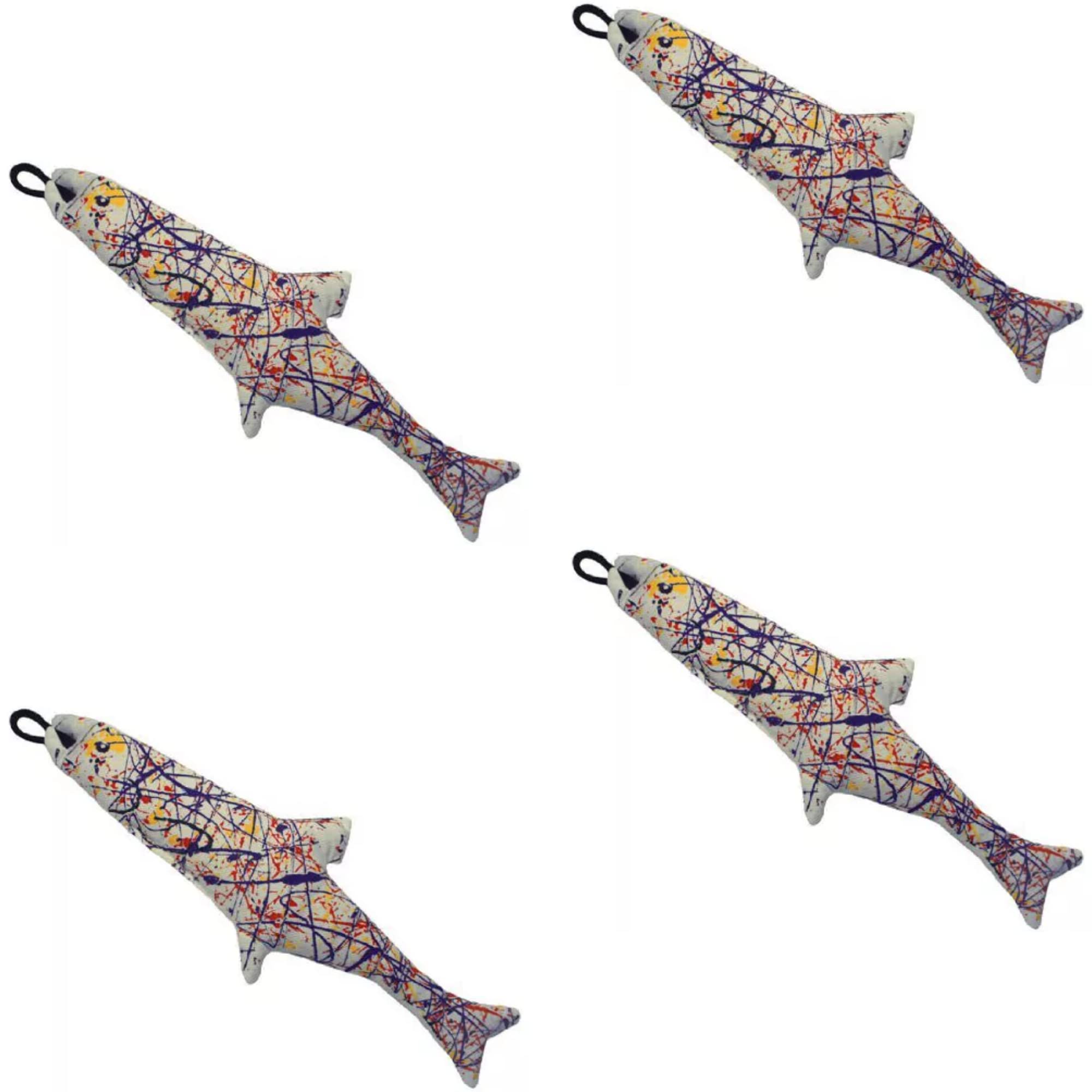 Yeowww! Catnip Pollock Fish 4 Pack | Pure Leaf & Flowertop | Cat And Kitten Toy