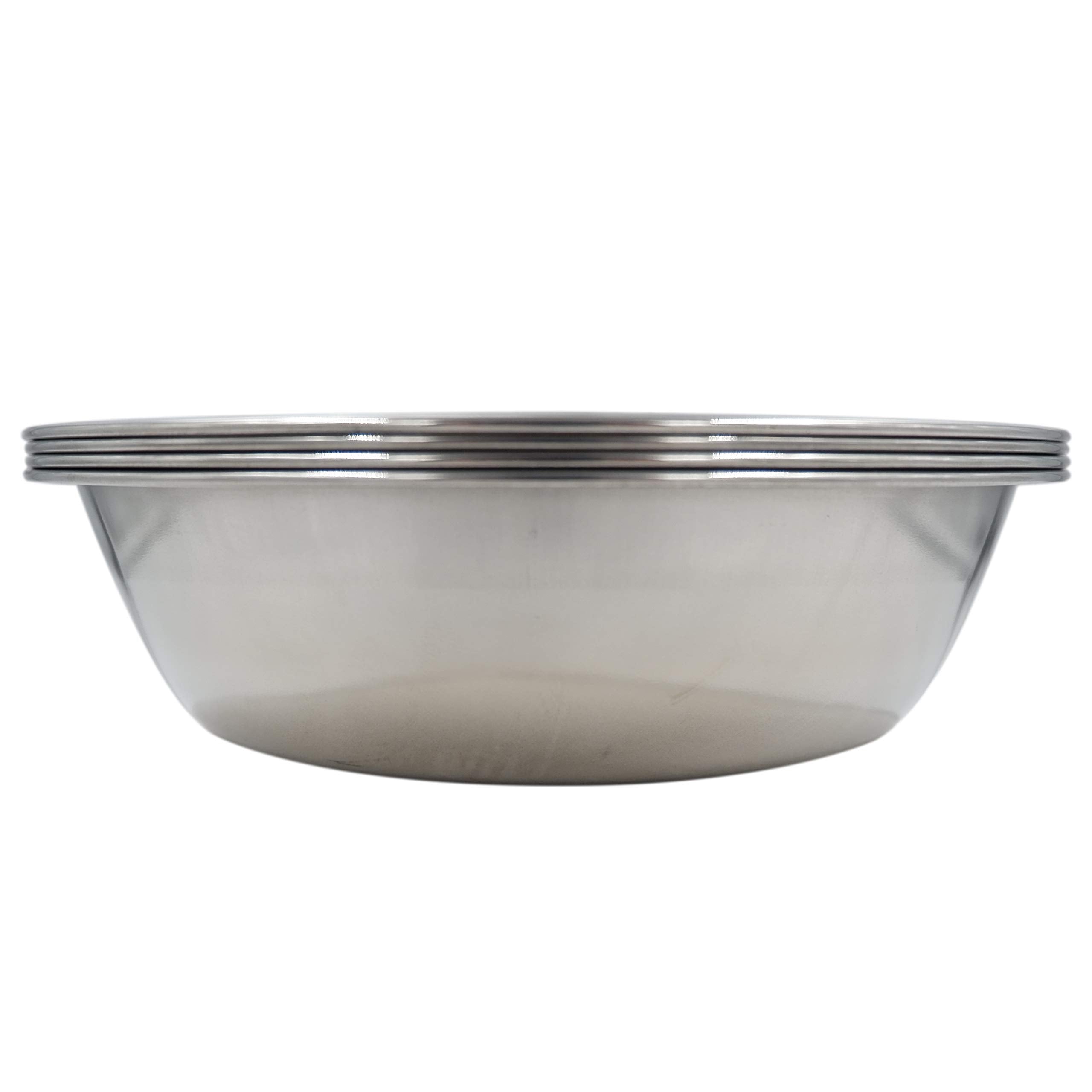 Dog Bowls Cat Bowls (Stainless Steel Bowls, 4-Pack)