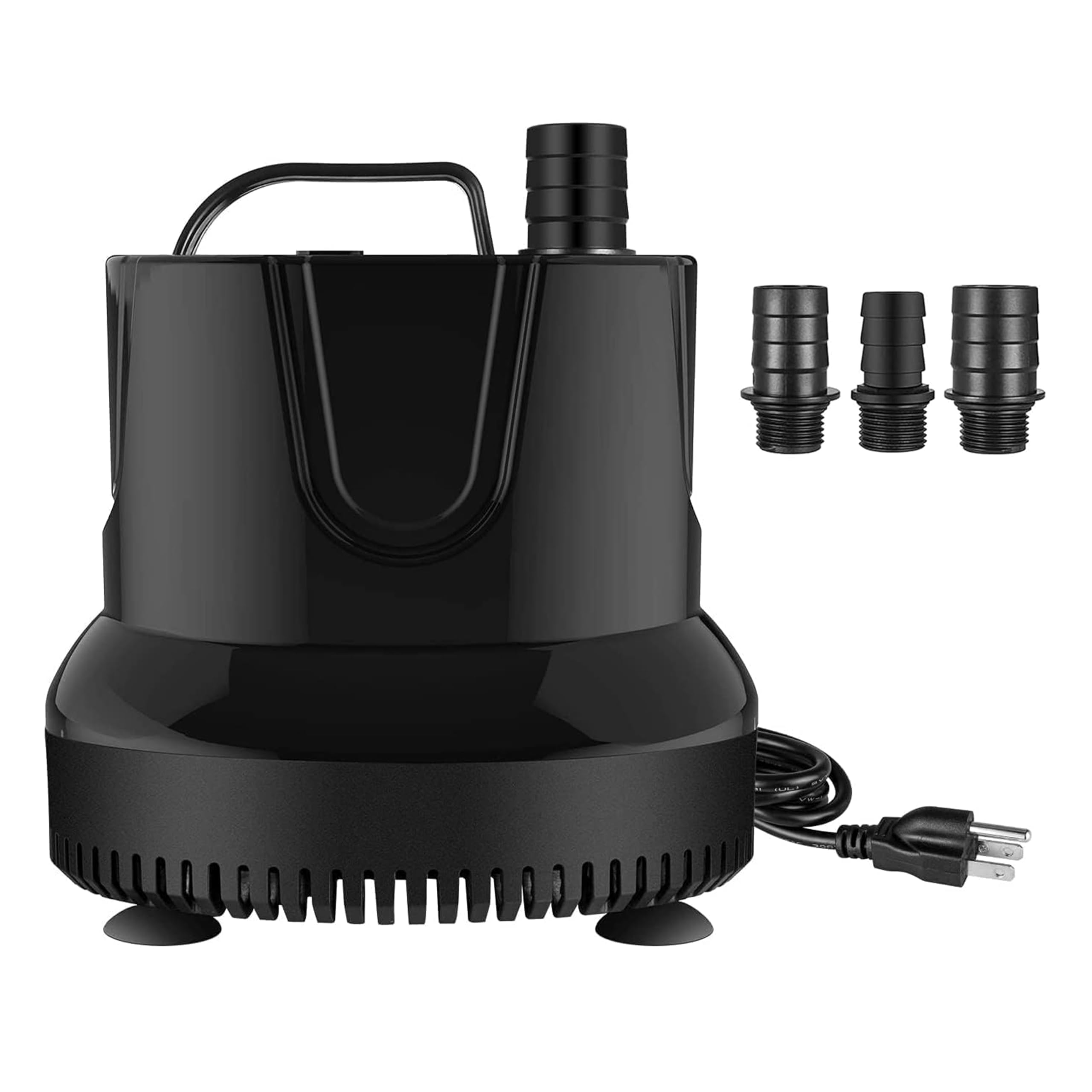 Simple Deluxe 1056 GPH Water Table Pump (4000L/H, 85W), Ultra Quiet Fountain Pump with 13 ft, 3 Nozzles for Fish Tank, Pond, Aqu