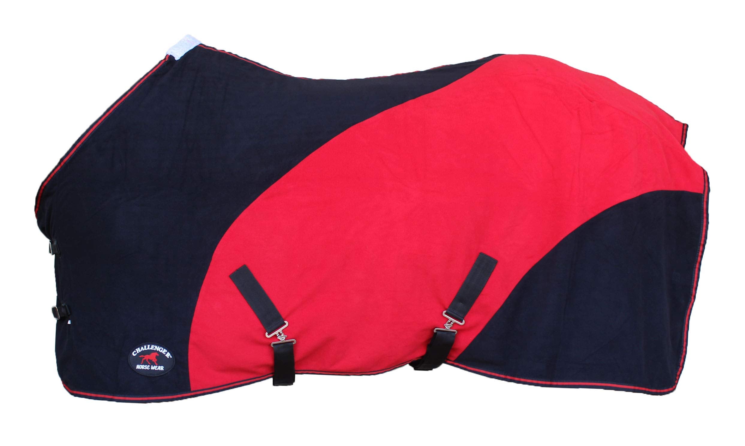 Challenger 64' Horse Soft Fleece Cooler Contoured Exercise Blanket Liner Sheet Red Bk 43F11