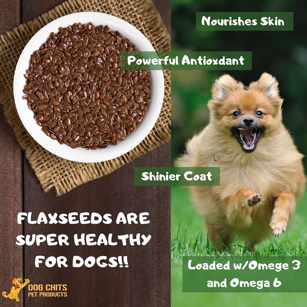 Dog Chits Lamb and Flaxseed Soft Chew for Dogs - Dog and Puppy Chews | Made in USA | USA Lamb | All Natural Treats | Large and S