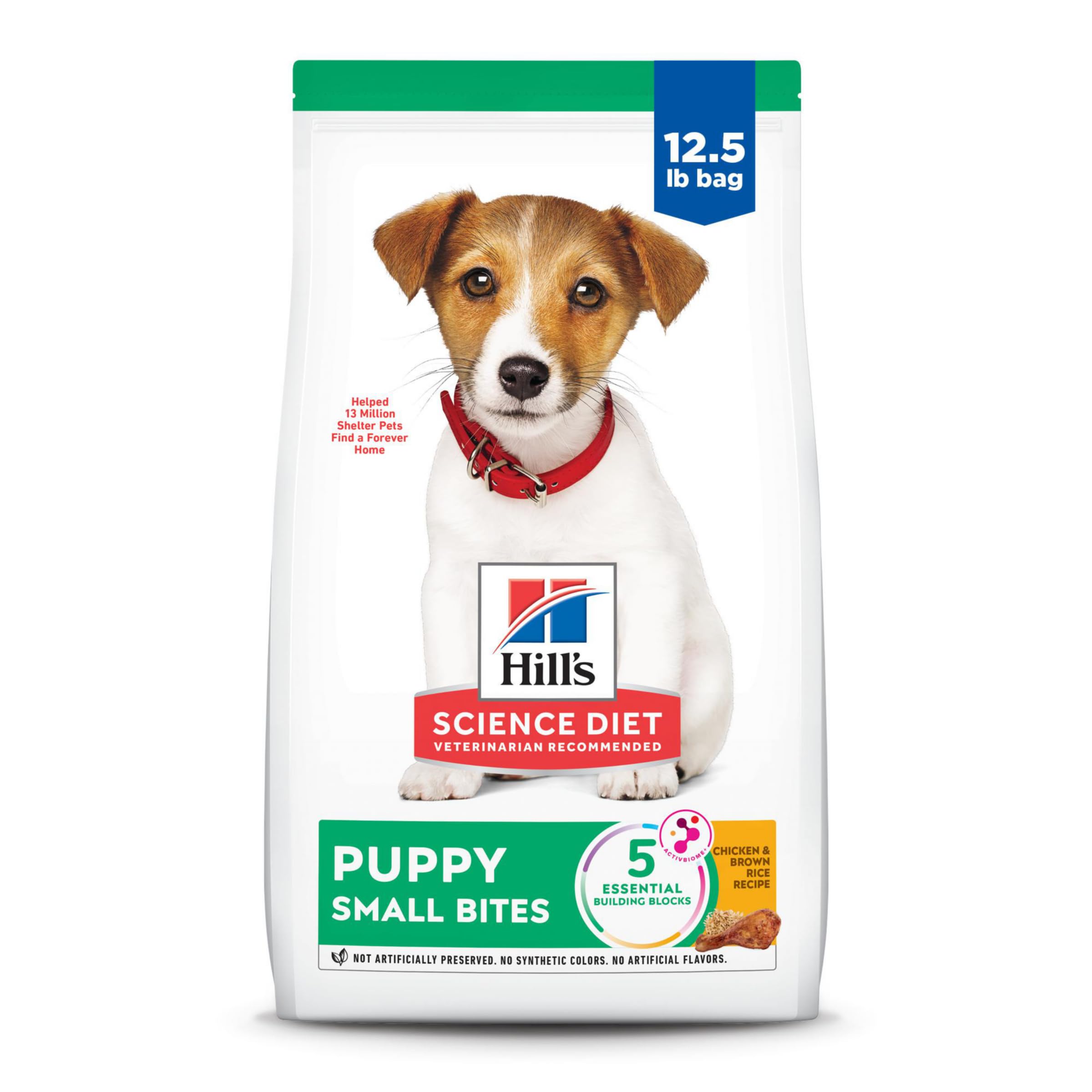 Hills Science Diet Puppy, Puppy Premium Nutrition, Small Kibble, Dry Dog Food, Chicken & Brown Rice, 12.5 lb Bag