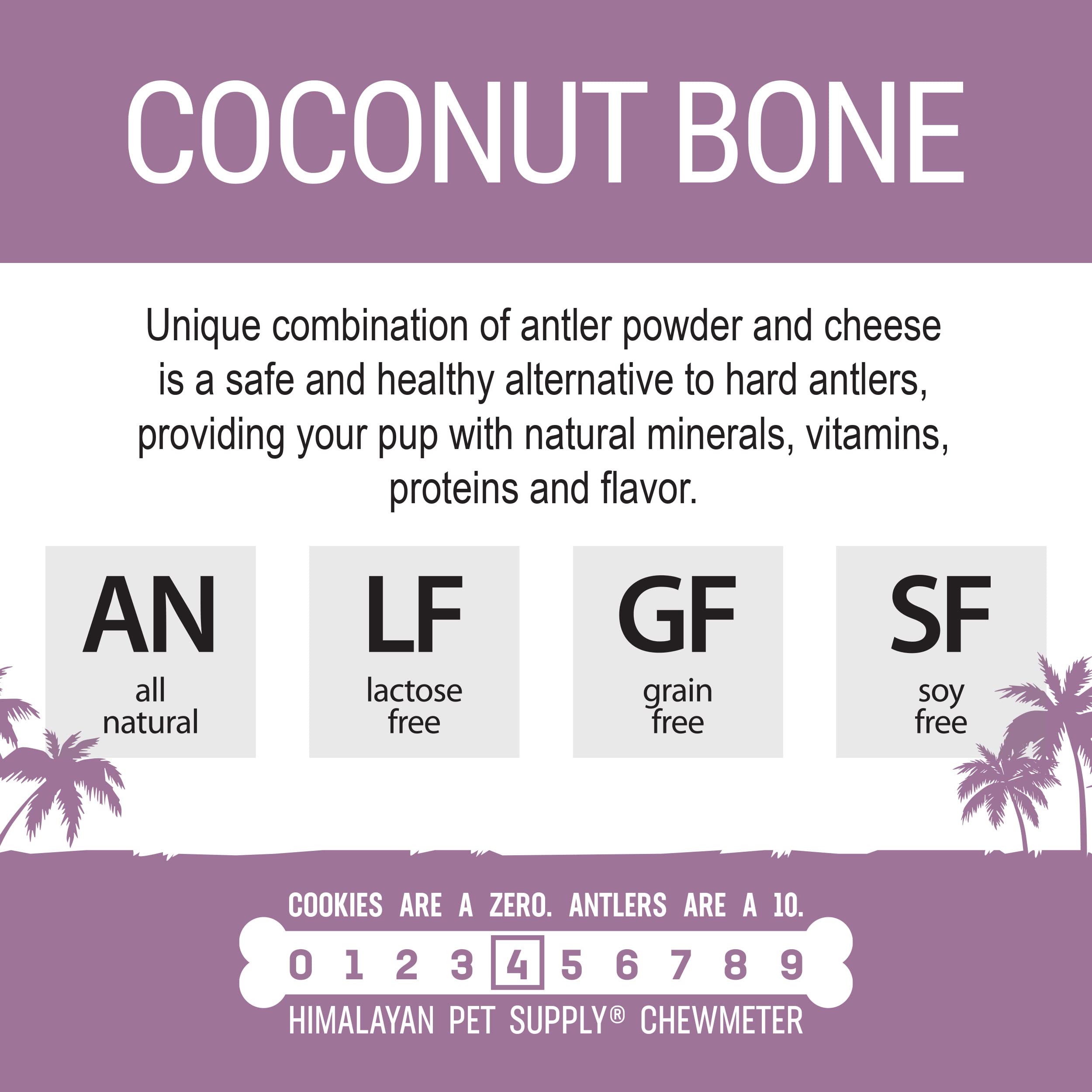 Himalayan Dog Coconut Bone Medium 3.25Oz