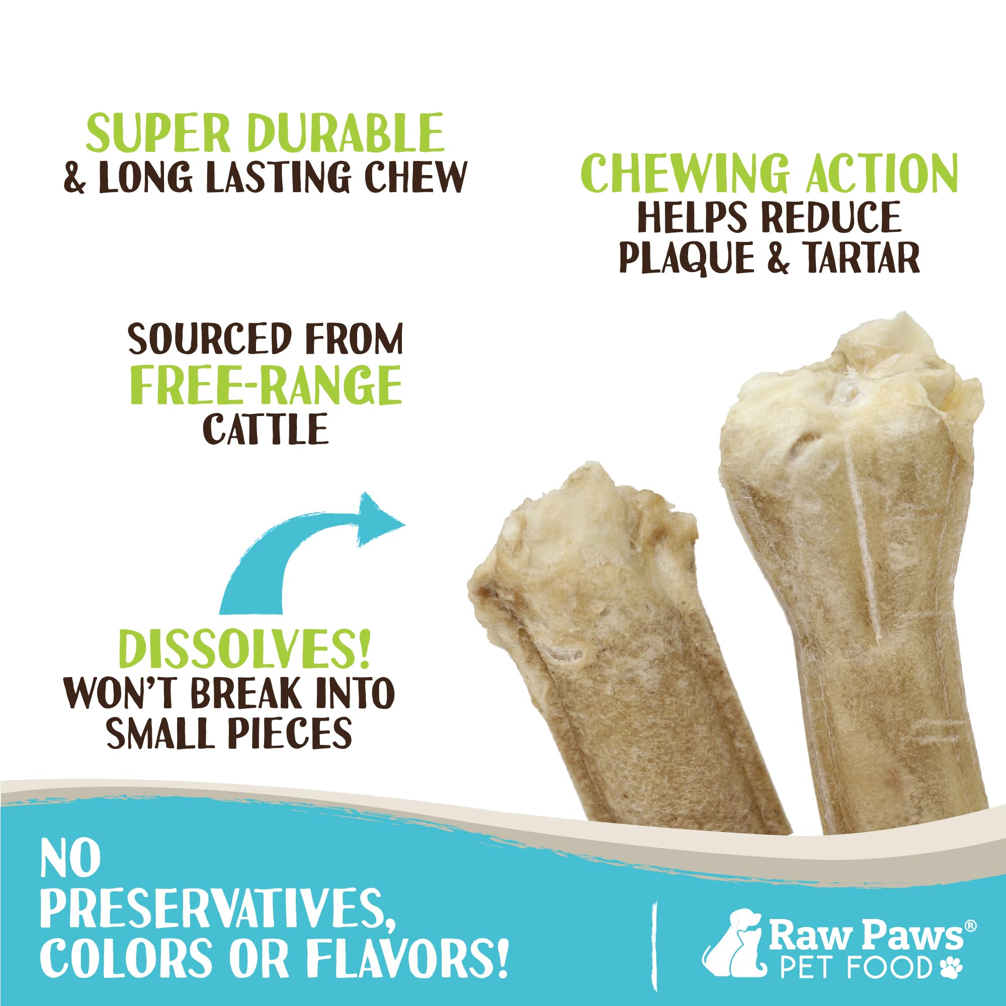 Raw Paws Compressed Rawhide Dog Chew Variety Pack, 10 Pack - 10 Compressed Rawhide Sticks & 10 Bones - Large Dog Bones for Aggre