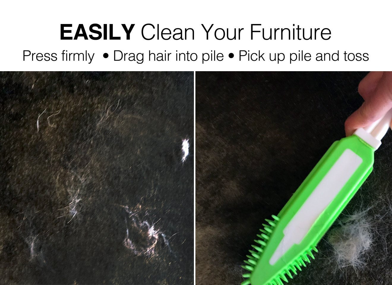 [2Pcs] Pet Hair Remove Brush, Car & Auto Detailing Brush Portable Dogs Cats Hair&Lint Remover Brush Rubber Massage Brush For Furniture, Car Interiors, Carpet (Blue And Green)