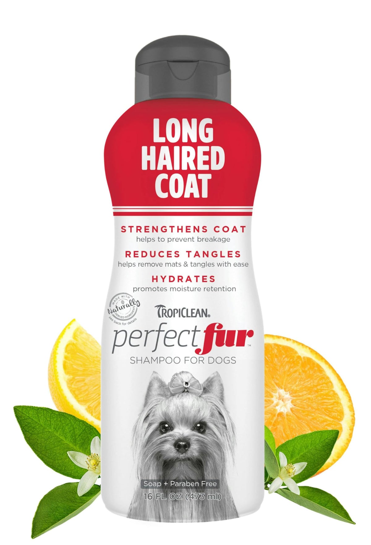 Tropiclean Perfect Fur Detangling Dog Shampoo For Breeds With Long Fur | 16 Oz