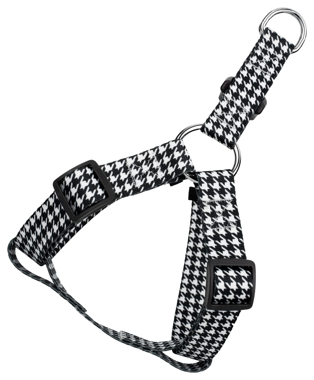 Country Brook Petz - Houndstooth Step-In Dog Harness - Sports And Athletics Collection Featuring Spirited Designs (1 Inch, Mediu