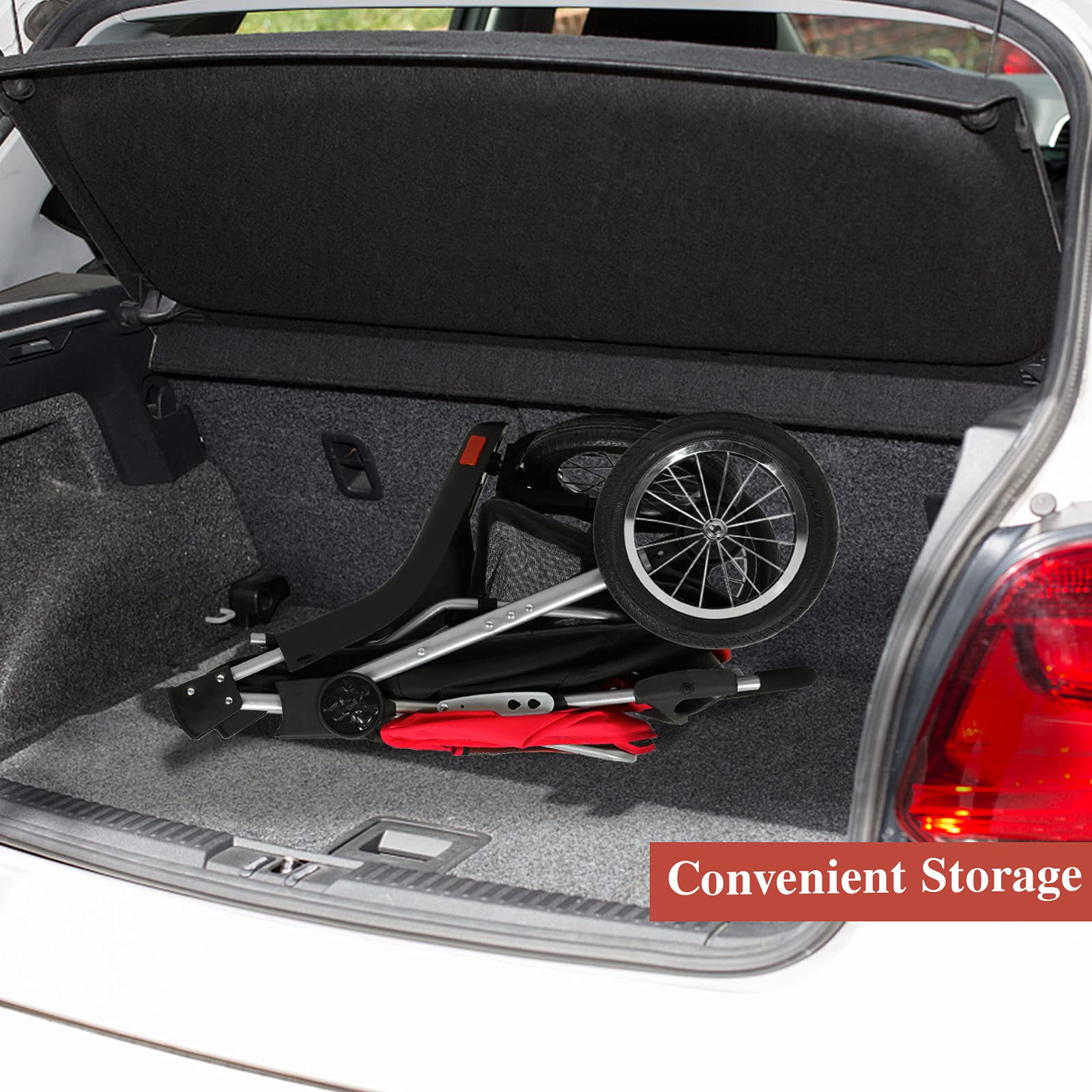 Viagdo Premium Heavy Duty Dog Stroller For Small Medium Dogs & Cats, 3-Wheel Pet Stroller, Foldable Cat Stroller With Suspension