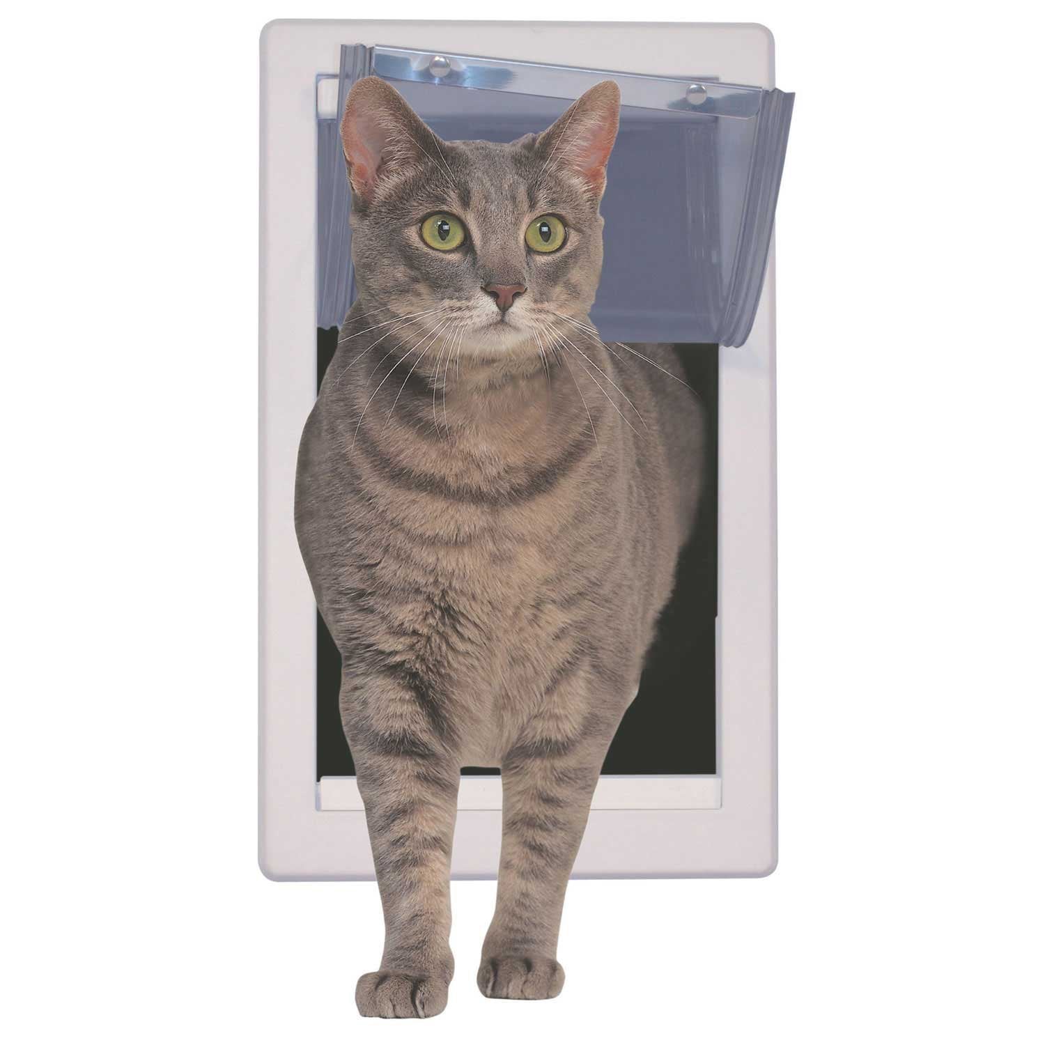 Perfect Pet Soft Flap Cat Door With Telescoping Frame, Medium, 7'' X 11.25'' Flap Size