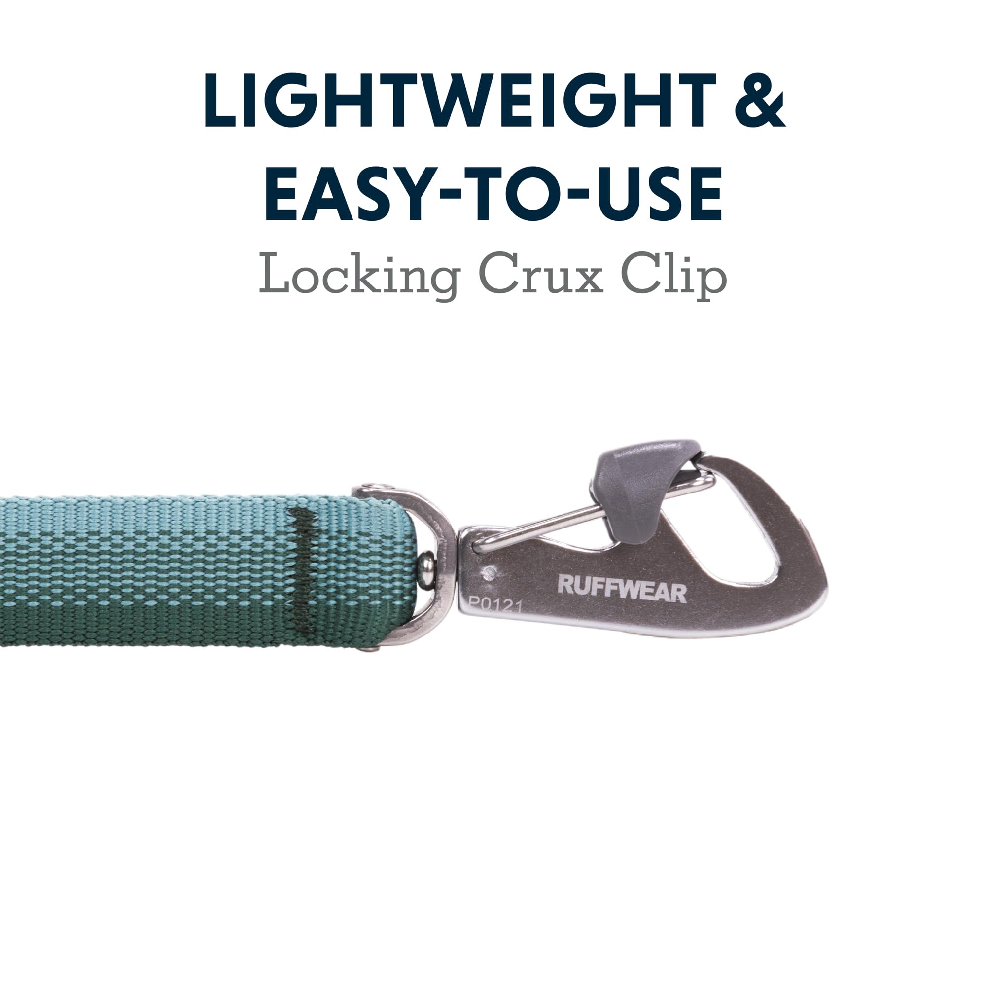 Ruffwear, Front Range Dog Leash, 5 Ft Lead With Padded Handle For Everyday Walking, River Rock Green