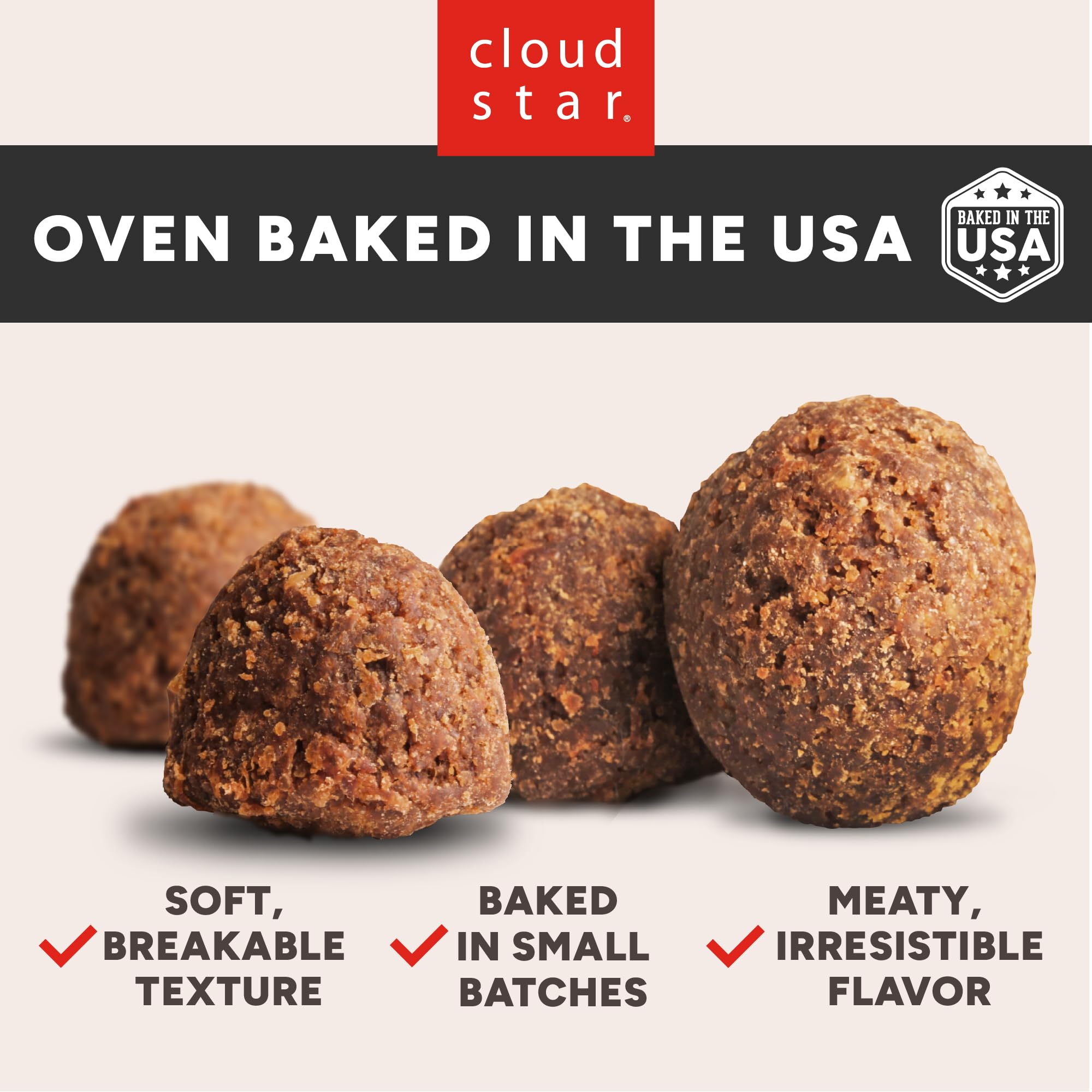 Cloud Star Wagmore Dog Meatball Grain Free Lamb 14Oz