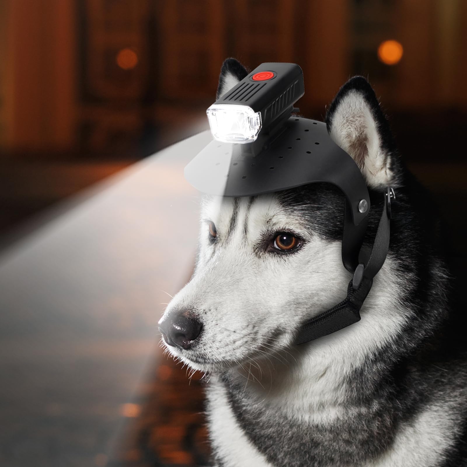 Dog Head Lights For Small And Medium Sized Dogs, 3 Light Modes Dog Collar Light, Usb Rechargeable Waterproof Pet Walking Accesso