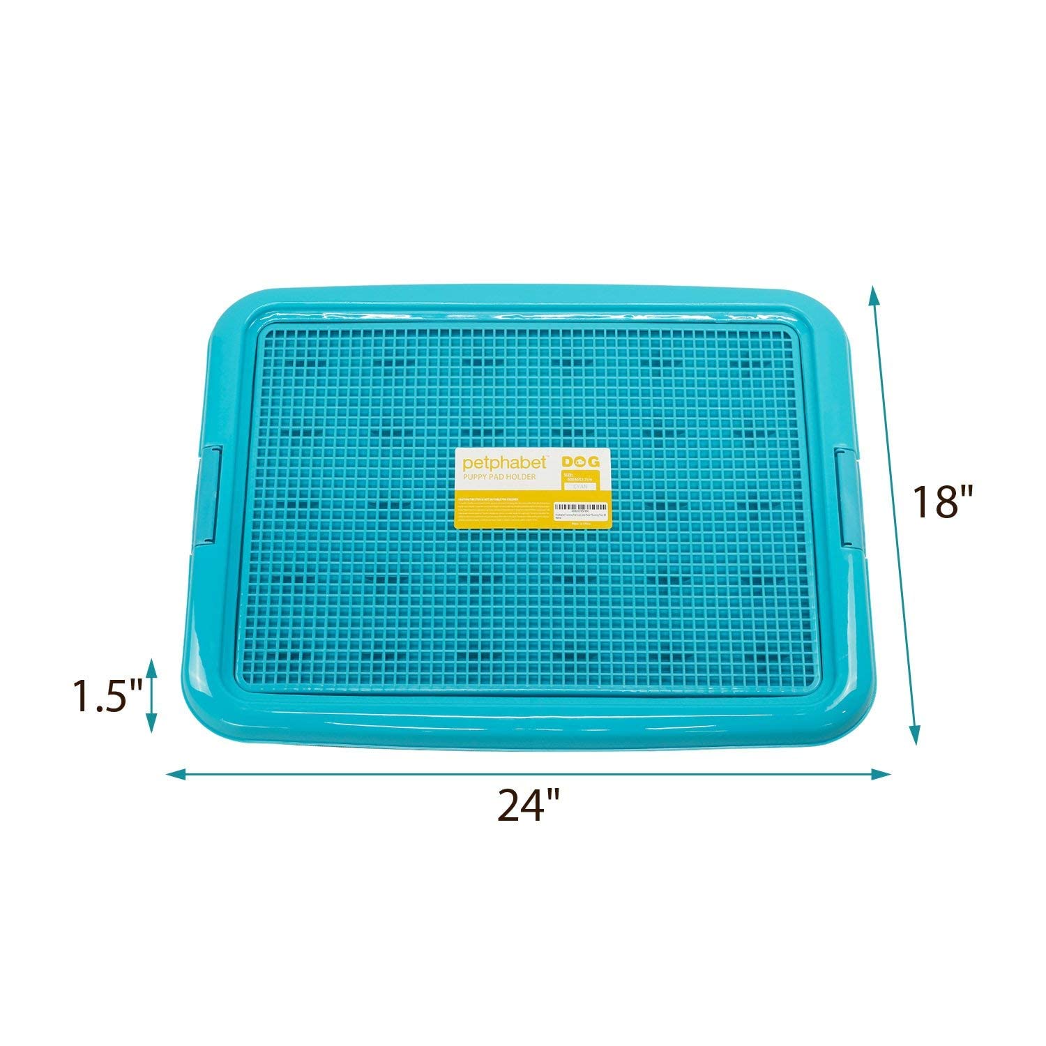 Petphabet Training Pad Holder Floor Protection Dog Pad Holder Mesh Training Tray (M-18'X24')…