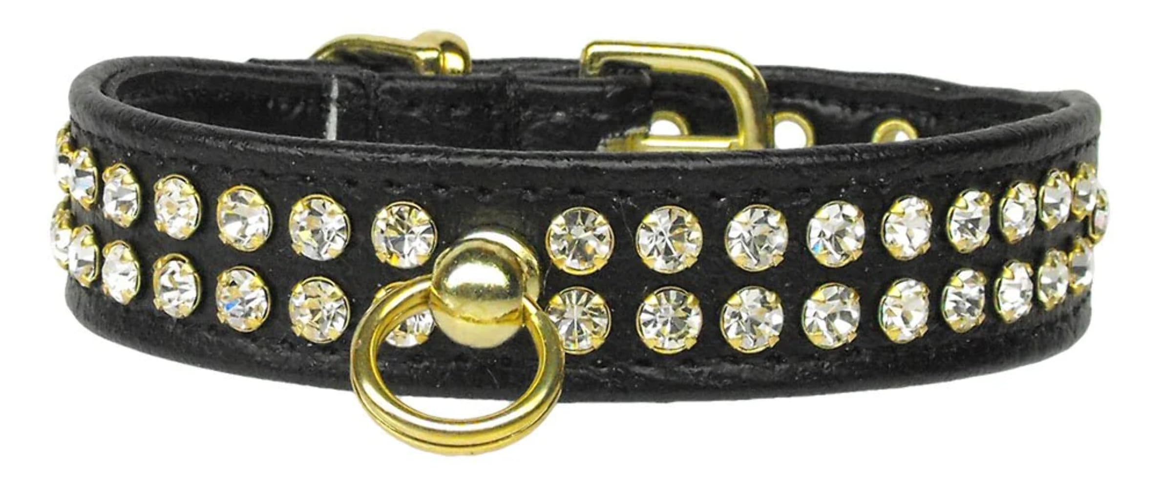 Dog, Puppy & Pet Collar, &quot;#72 Clear Crystal Jewelry Set&quot; Gold 24