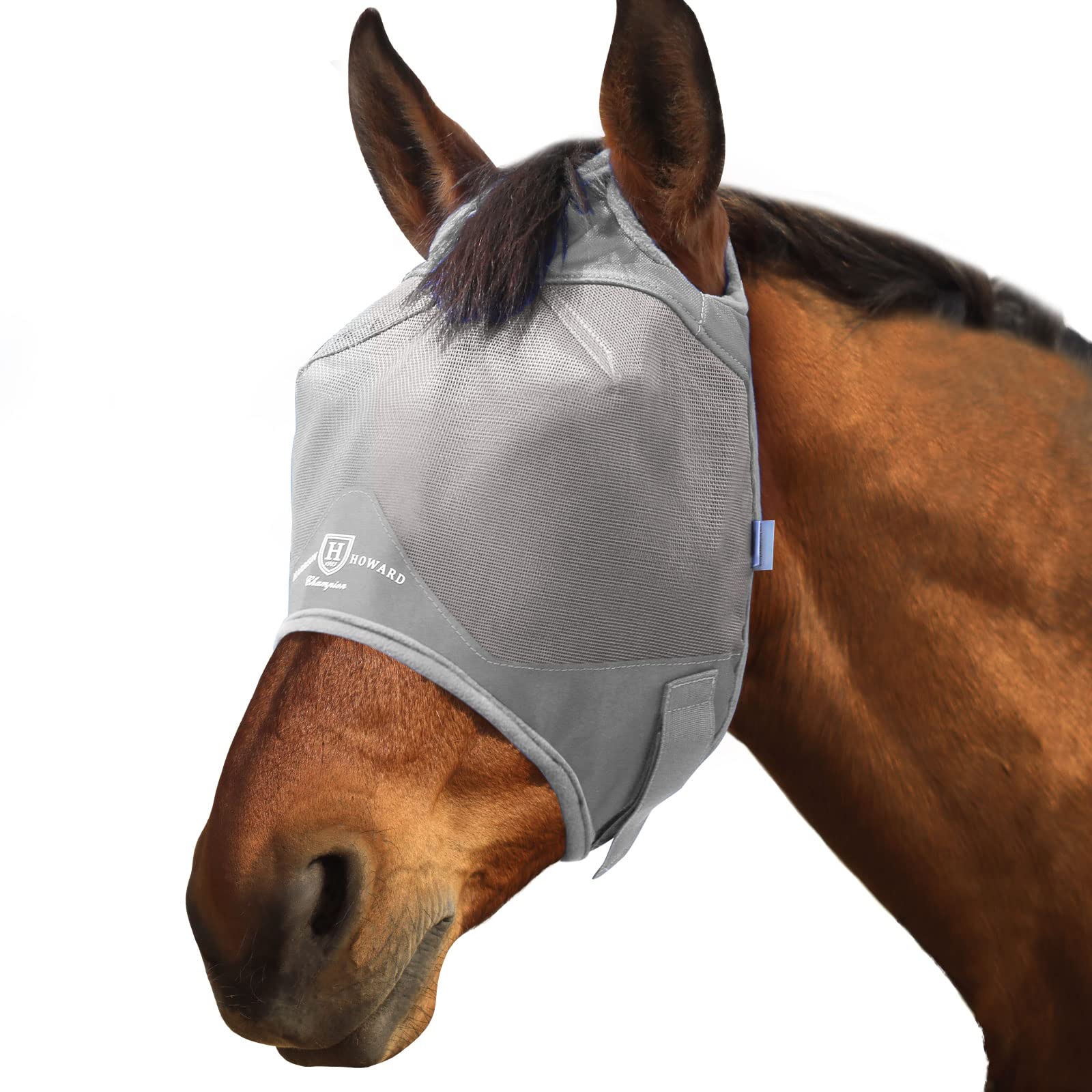Harrison Howard Horse Fly Mask Standard Original Grey Horse Large