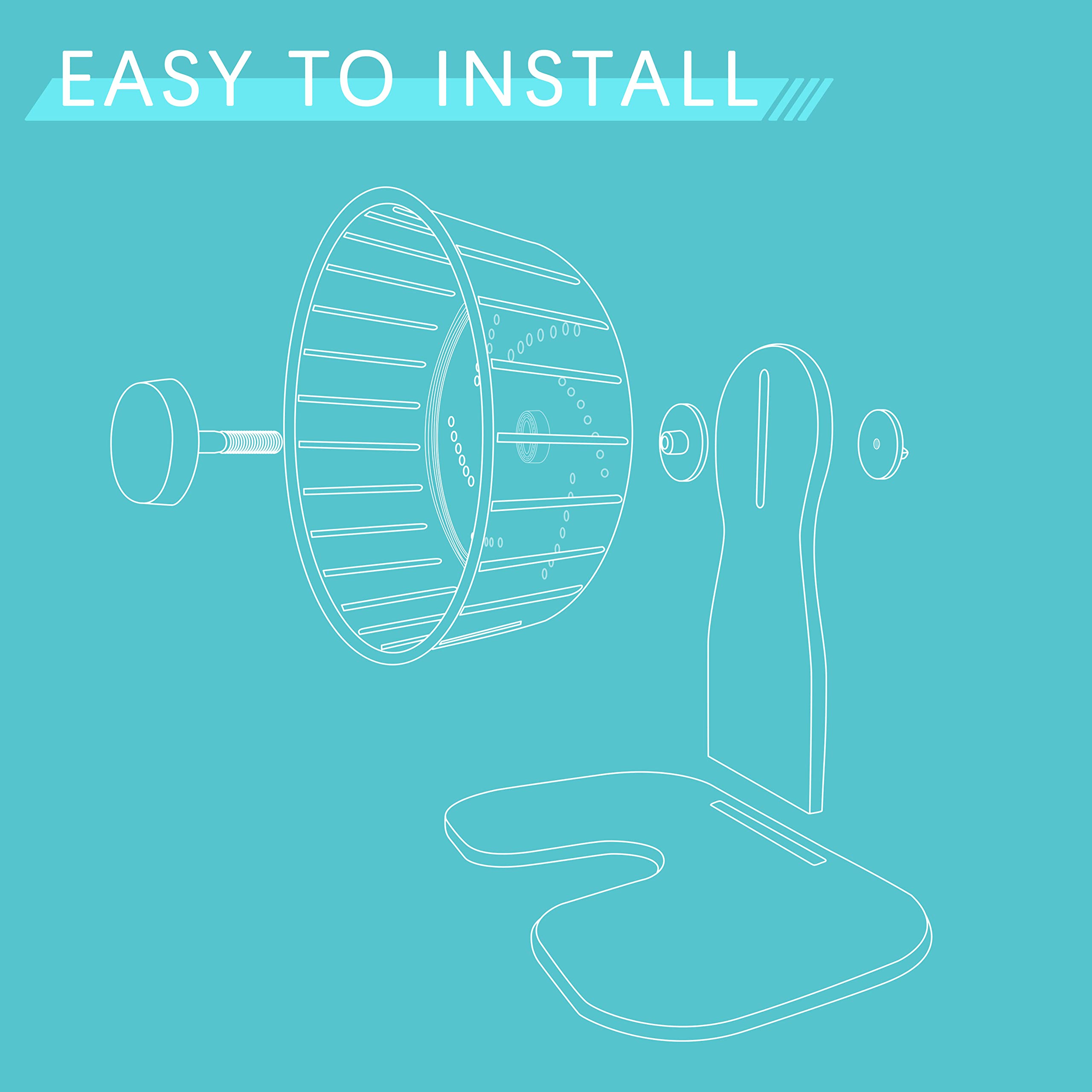 Petest Hamster Exercise Wheel, Silent Spinner Hamster Running Wheels, Diameter 8.3 Inch, Green