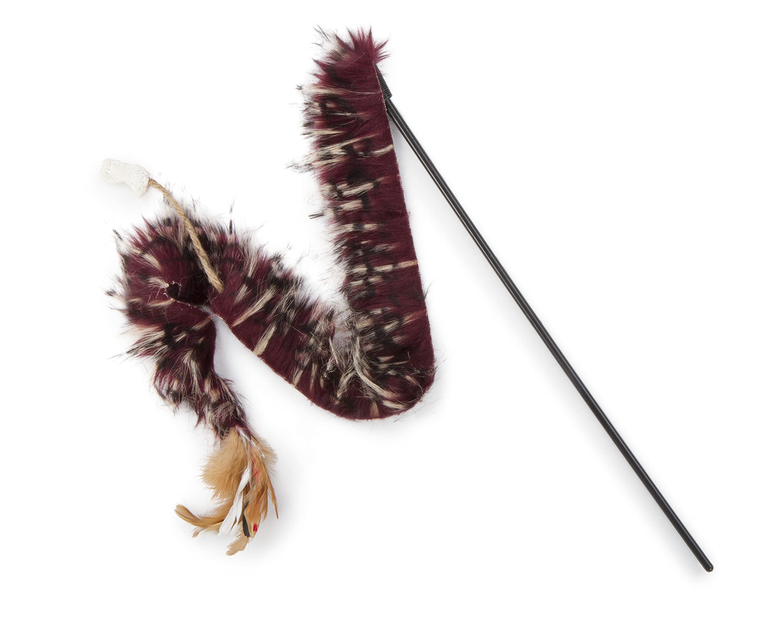 Petlinks Plume Crazy Wand Cat Toy - One Size, Random Color - Engaging Play for Cats, Interactive Fun, Feather Teaser