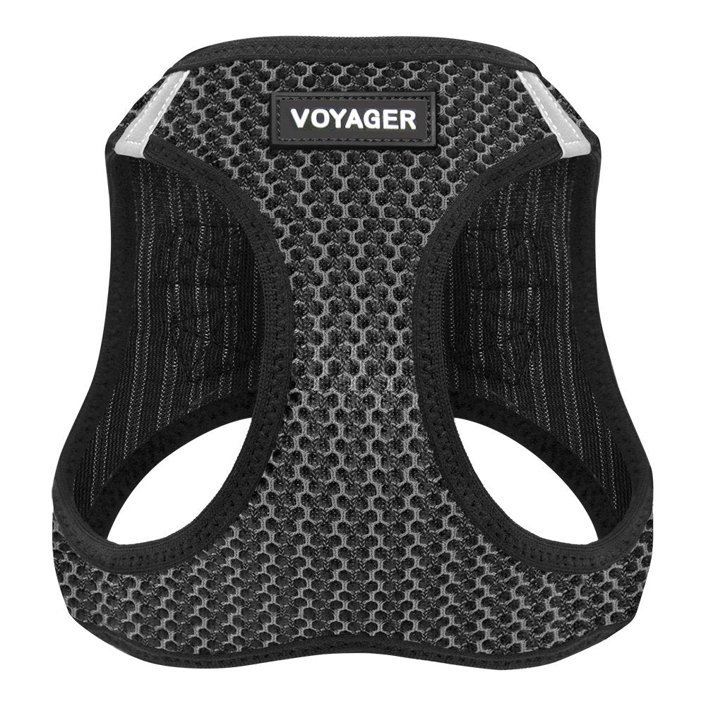 Voyager Step-In Air Dog Harness - All Weather Mesh Step In Vest Harness For Small And Medium Dogs By Best Pet Supplies - Gray (2-Tone), S