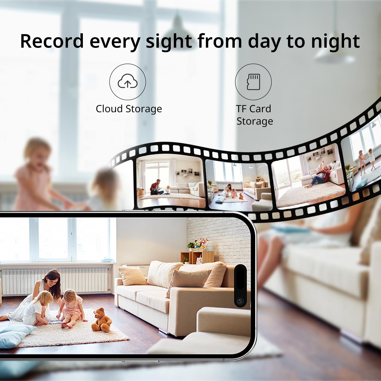 Boykeep 2K Indoor Security Camera, 2.4Ghz/5Ghz Wi-Fi Home Security Cameras For Baby/Elder/Dog, Pet Camera With Phone App, 2-Way