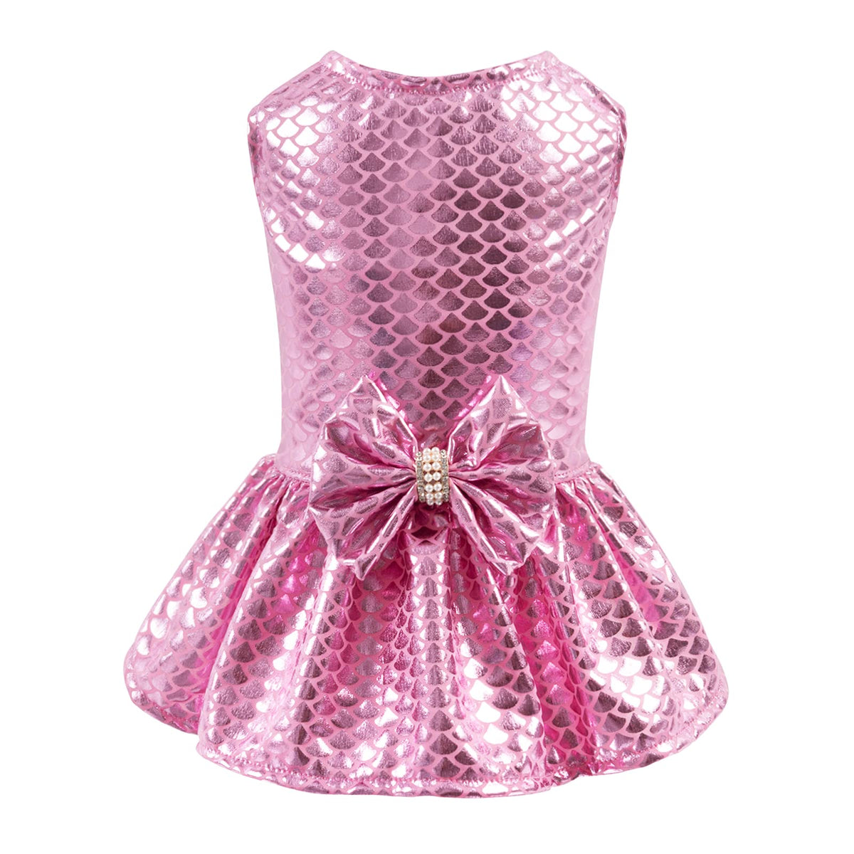 Cutebone Dog Dresses Bling Mermaid Summer Puppy Clothes For Small Dogs Girl Sequins Skirt Dd11Xs