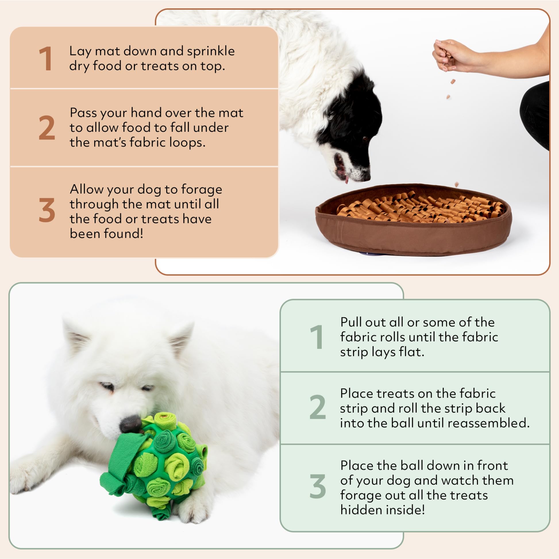 Reggie Enrichment Value Pack For Dogs With Stimulating Feeder Mat And Forager Ball To Relieve Speed Eating, Boredom, Stress | Ve