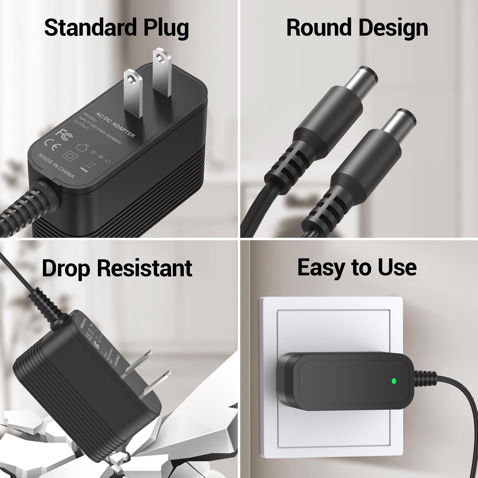 5 V Charger For Dogtra Power Cord For Dogtra Ac Power Adapter Wall Charger Cord Charger Replacement For Dogtra Ys600, Ys300, Iq