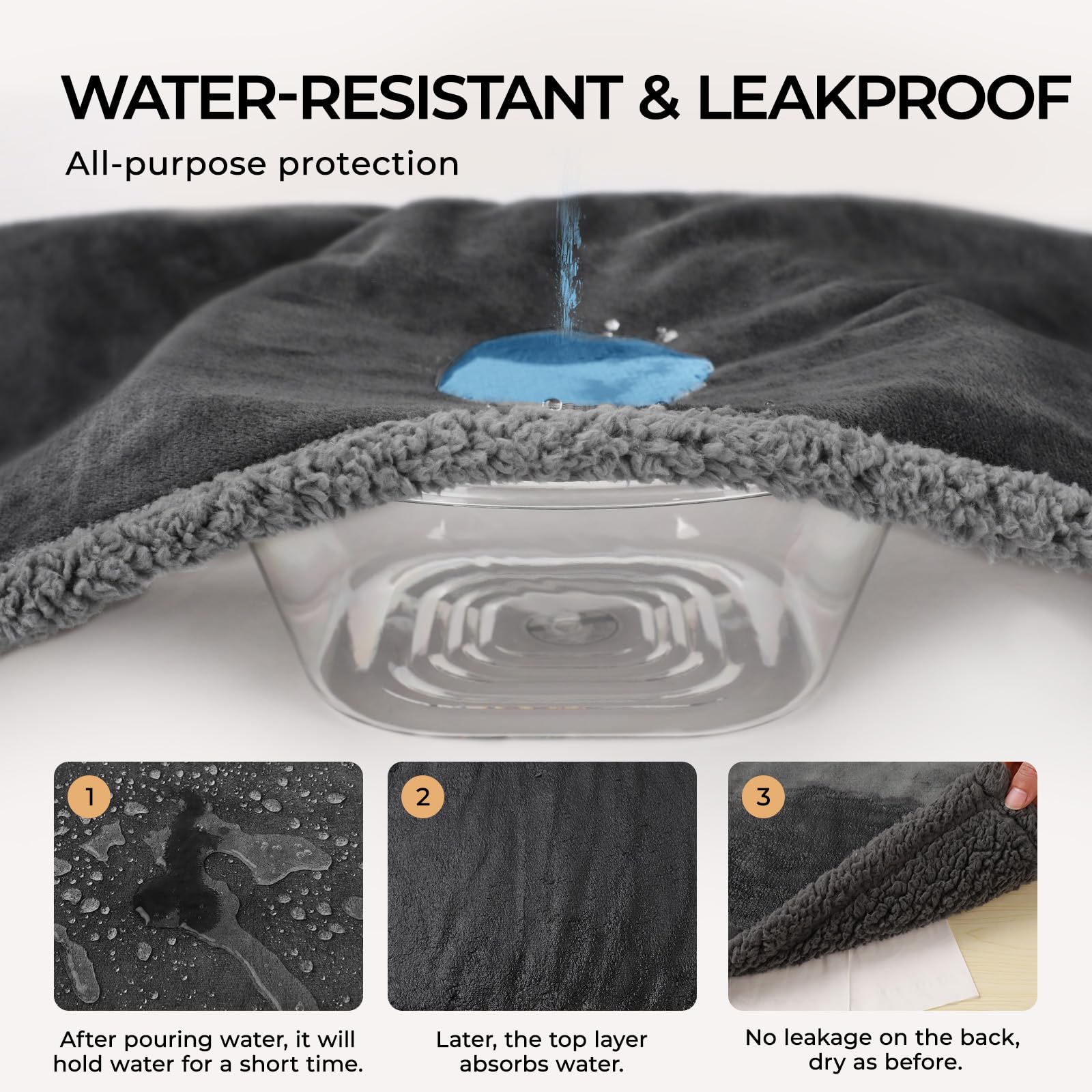 Luciphia Waterproof Blanket For Large Dogs Liquid Proof Furniture Protector Washable Pet Reversible Bed Cover For Couch Soft She